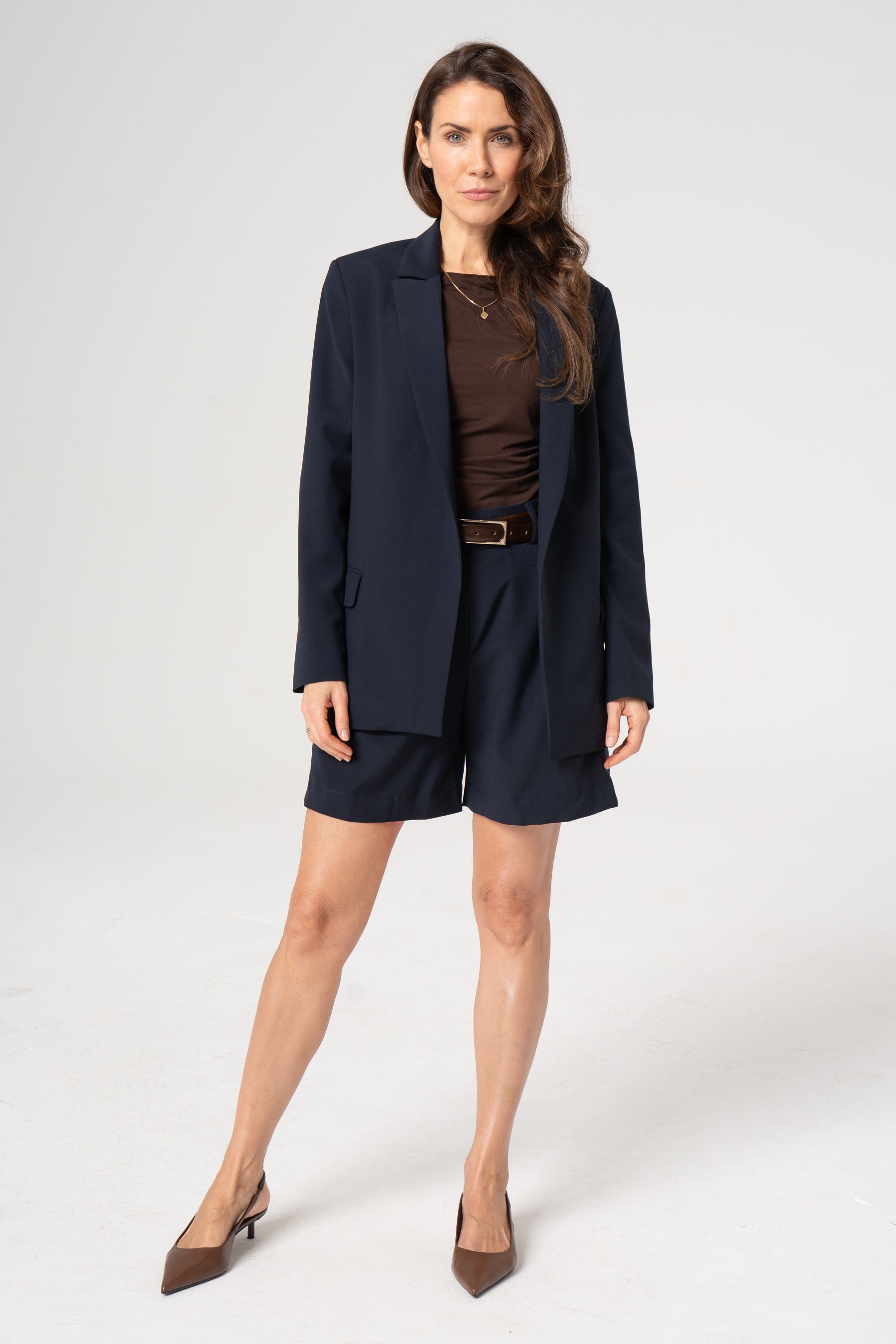 MORENA navy wool blazer
