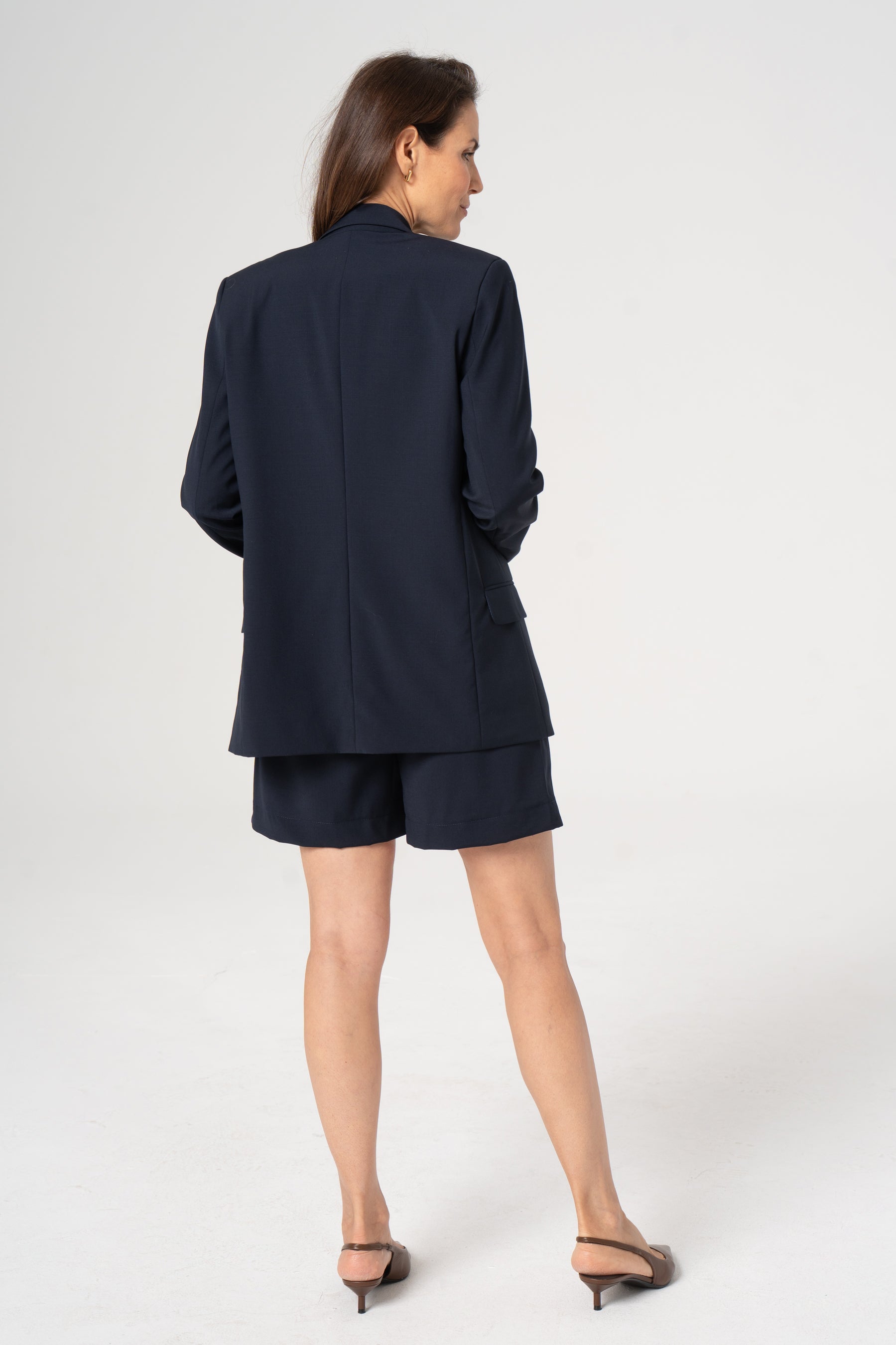 MORENA navy wool blazer