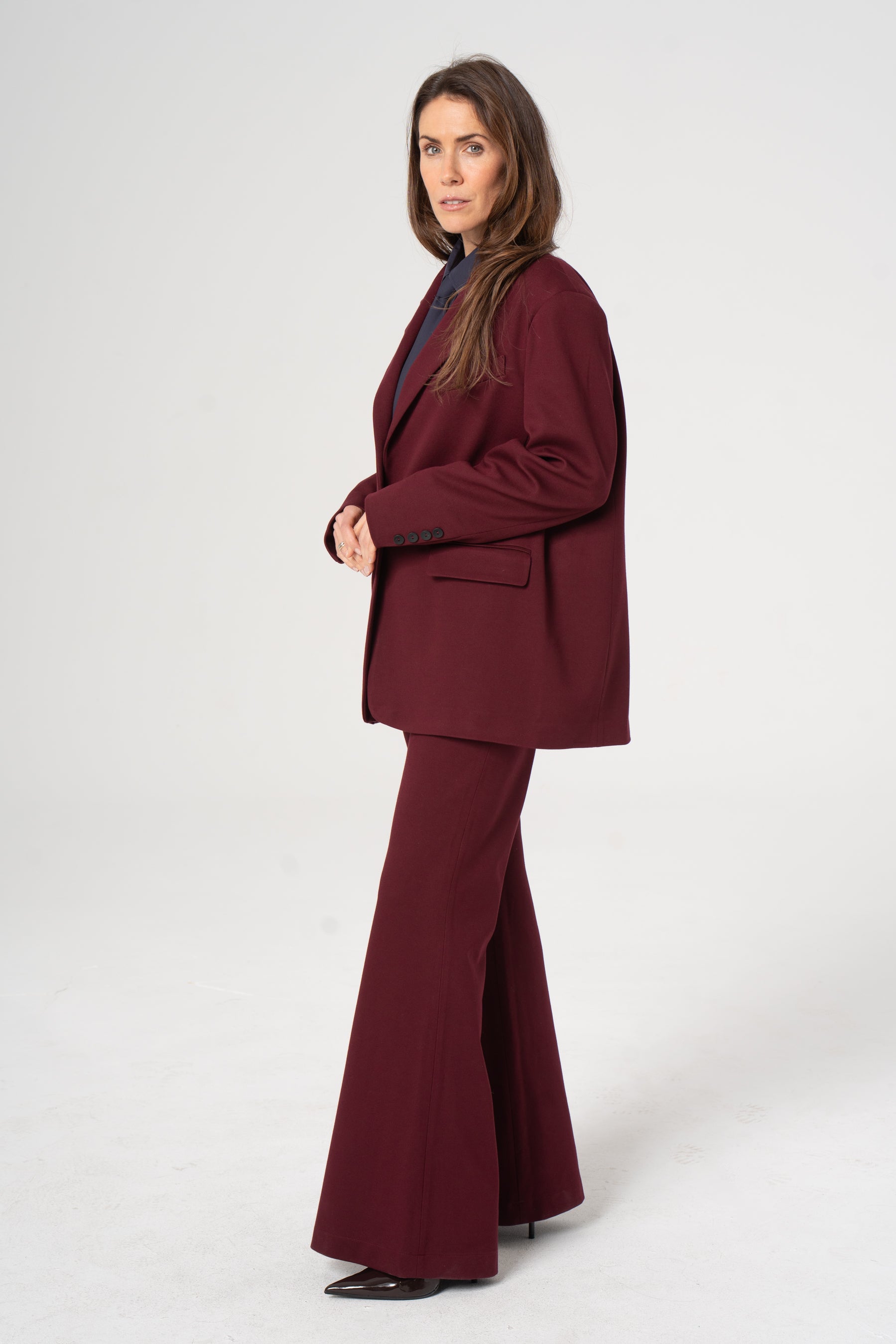 BERTA burgundy pants