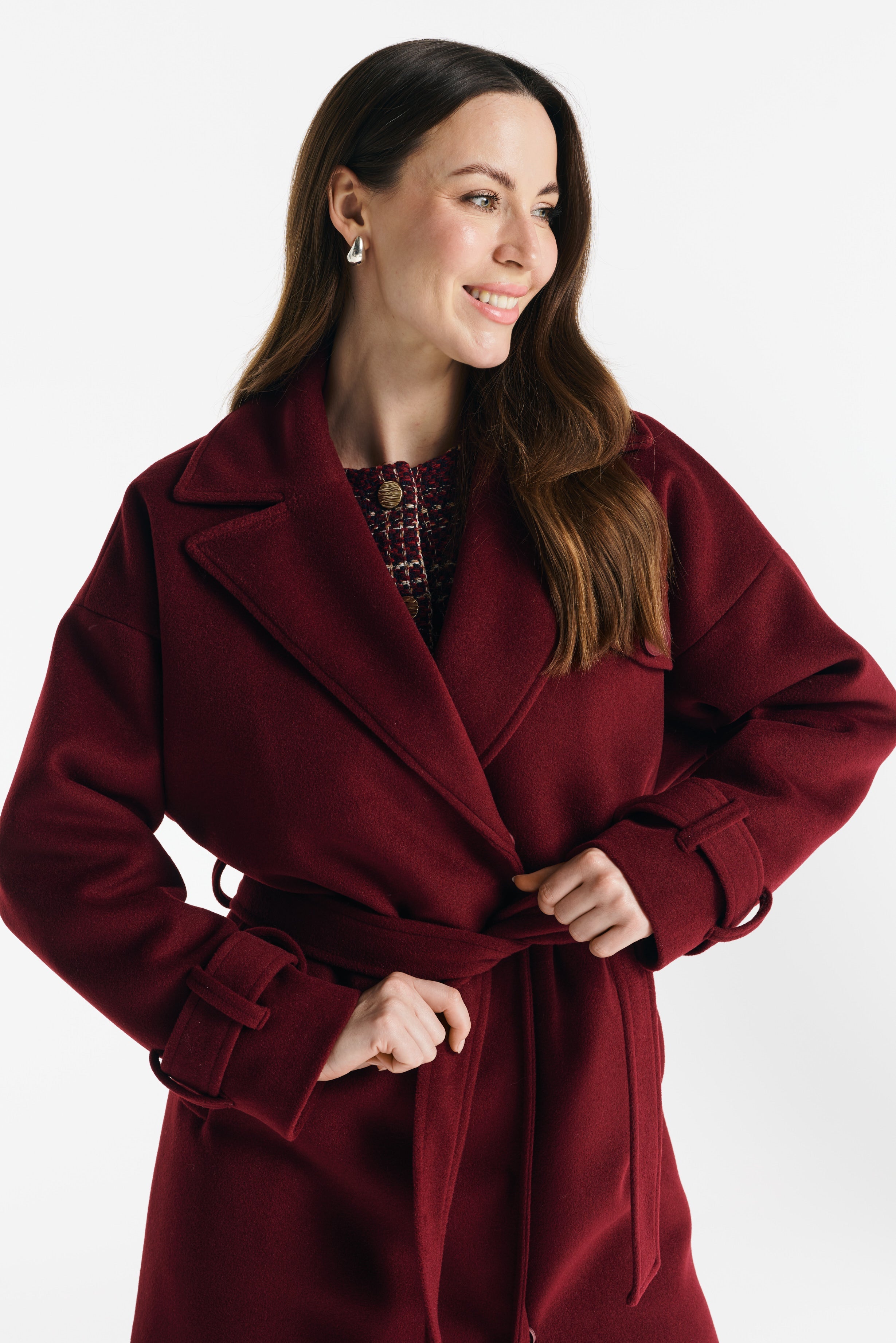 SALMA jas bordeauxrood