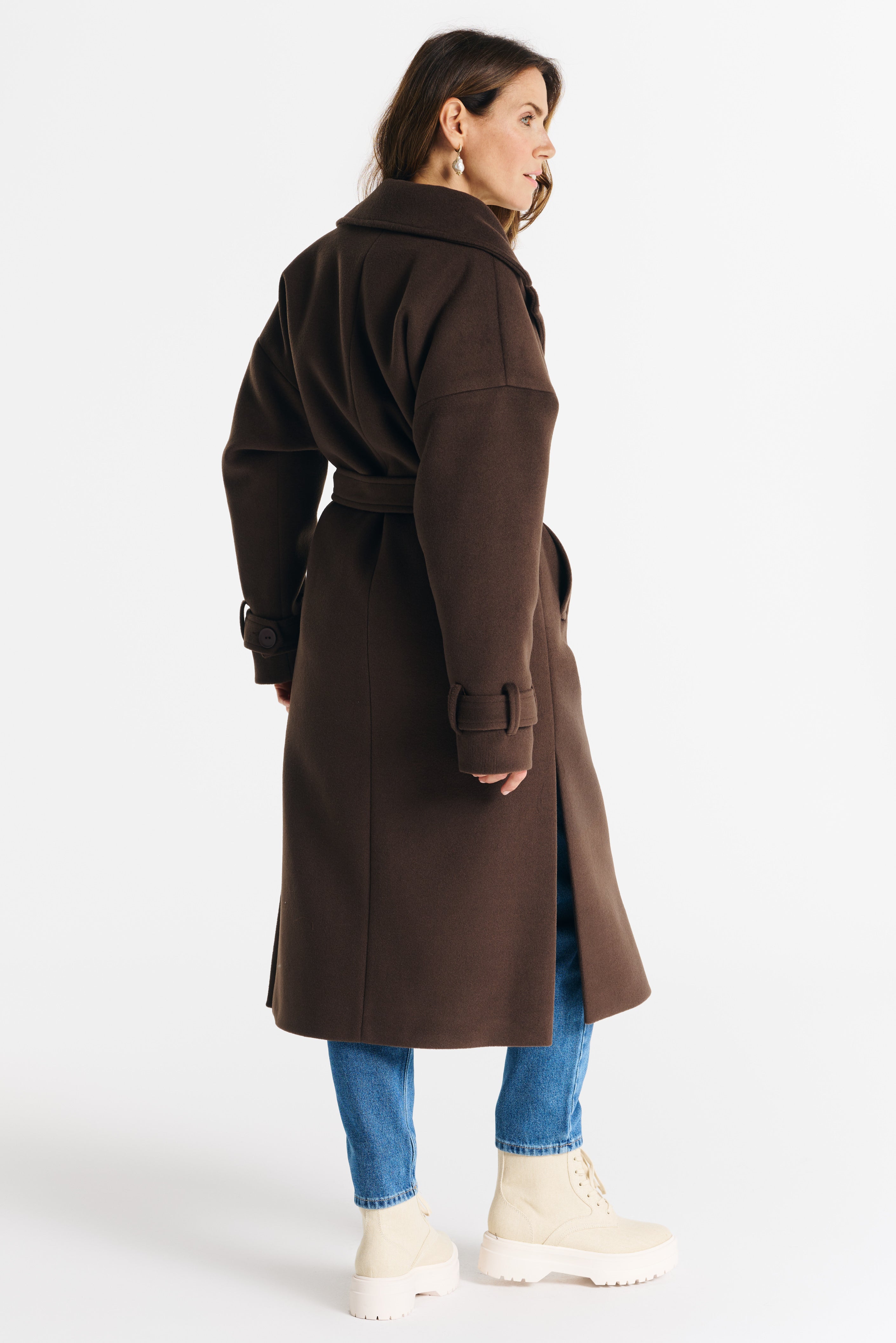 LUNA 2.0 coat chocolade