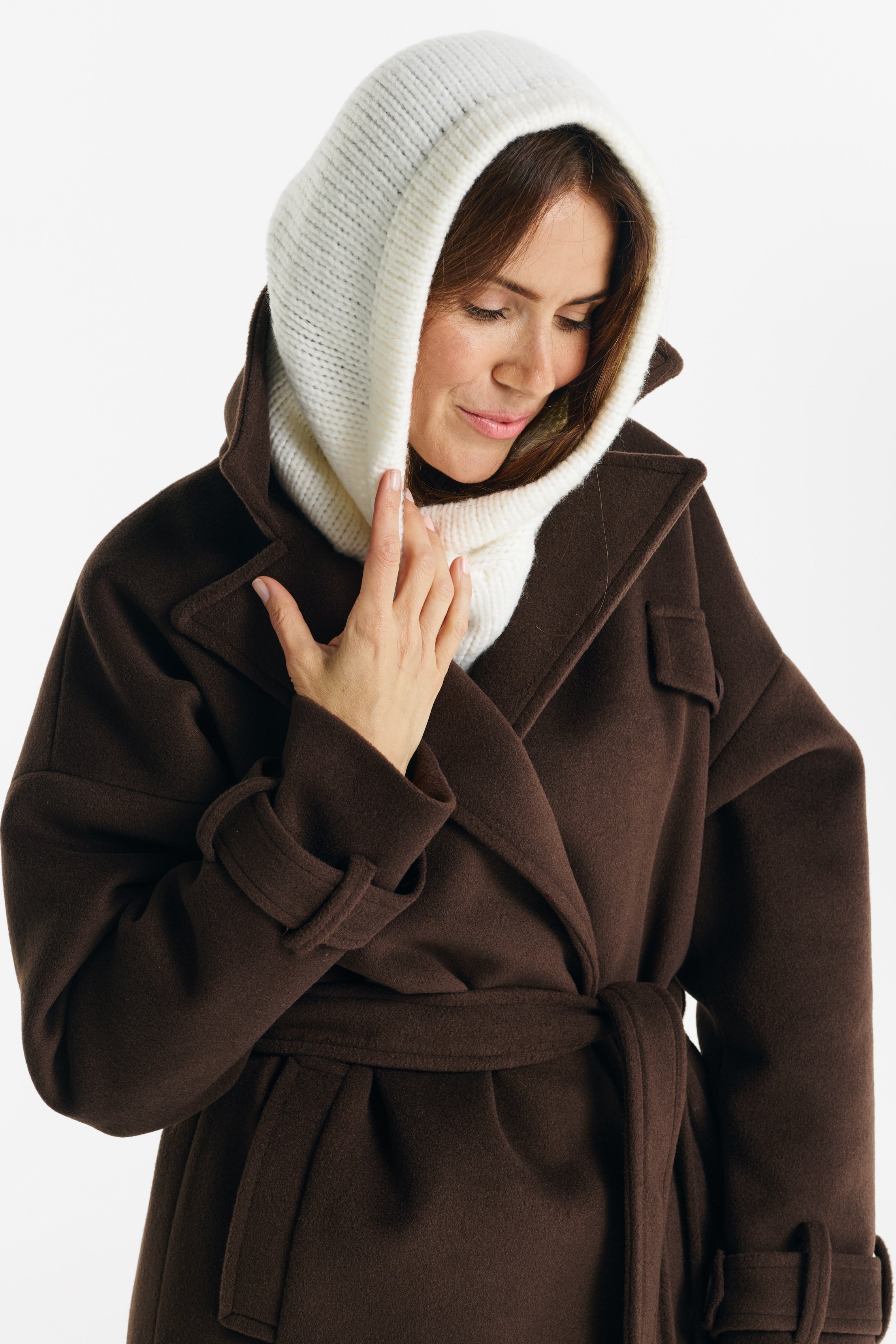 LUNA 2.0 coat chocolade