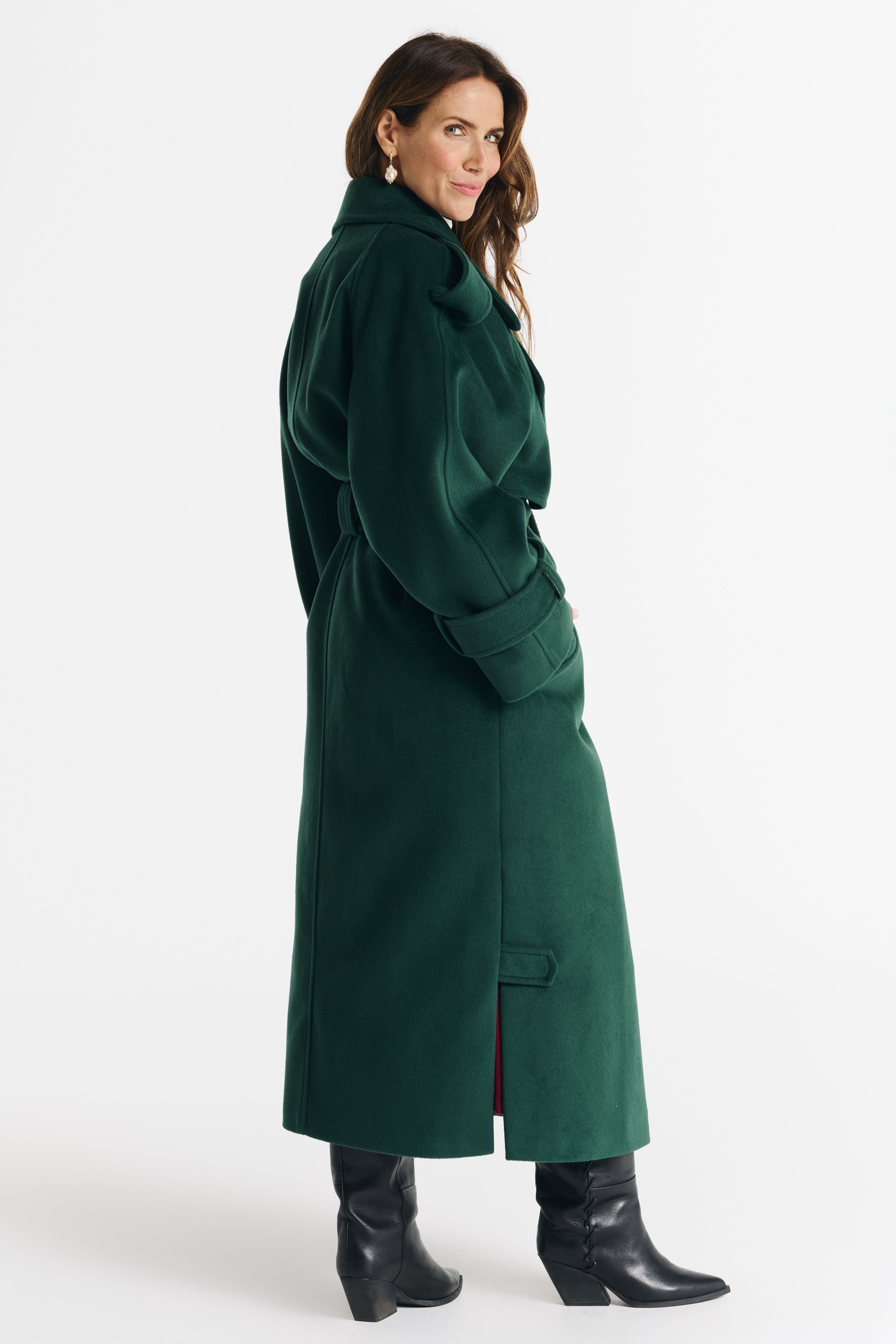 BARBARA groene jas
