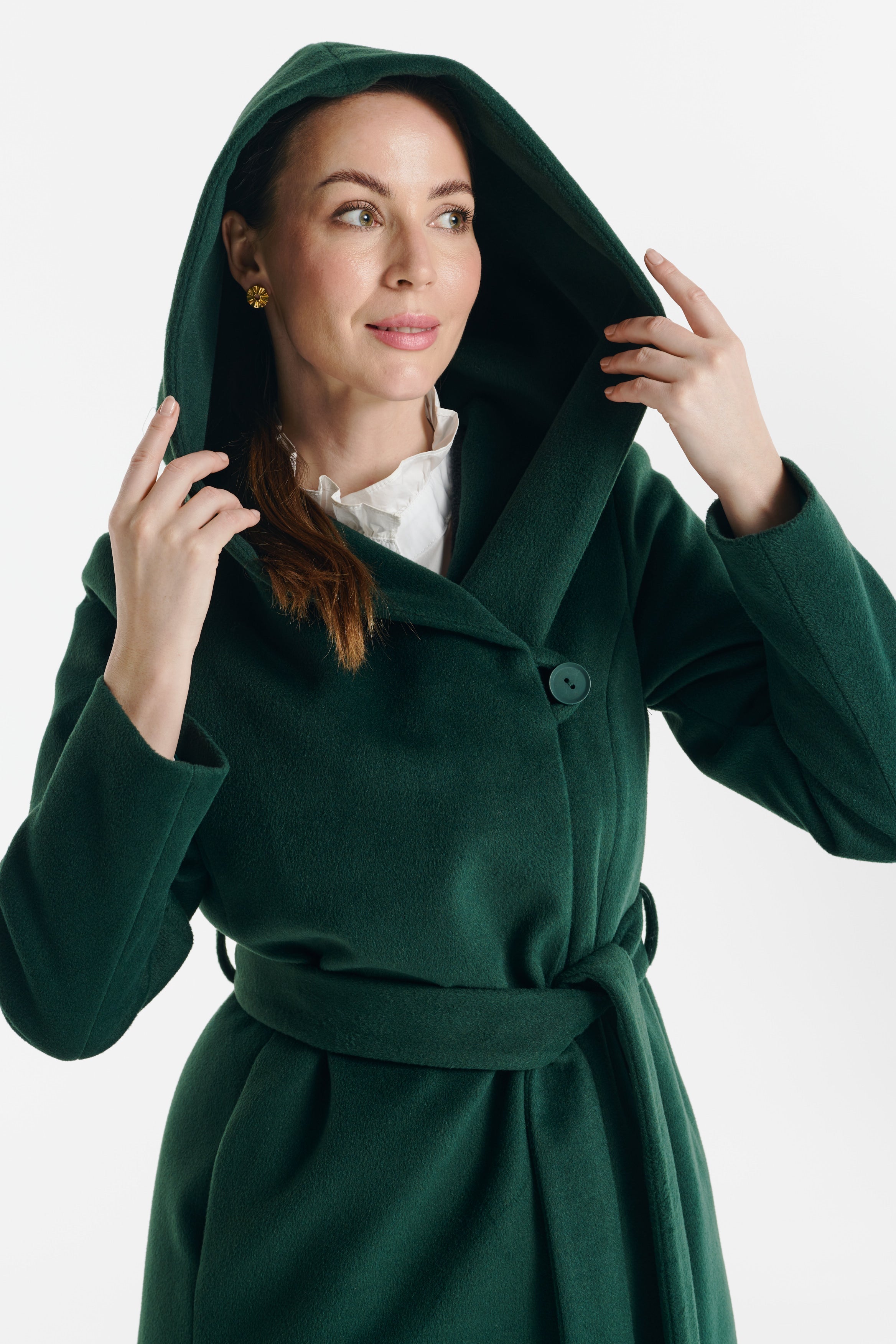 NOELIA maxi-jas groen