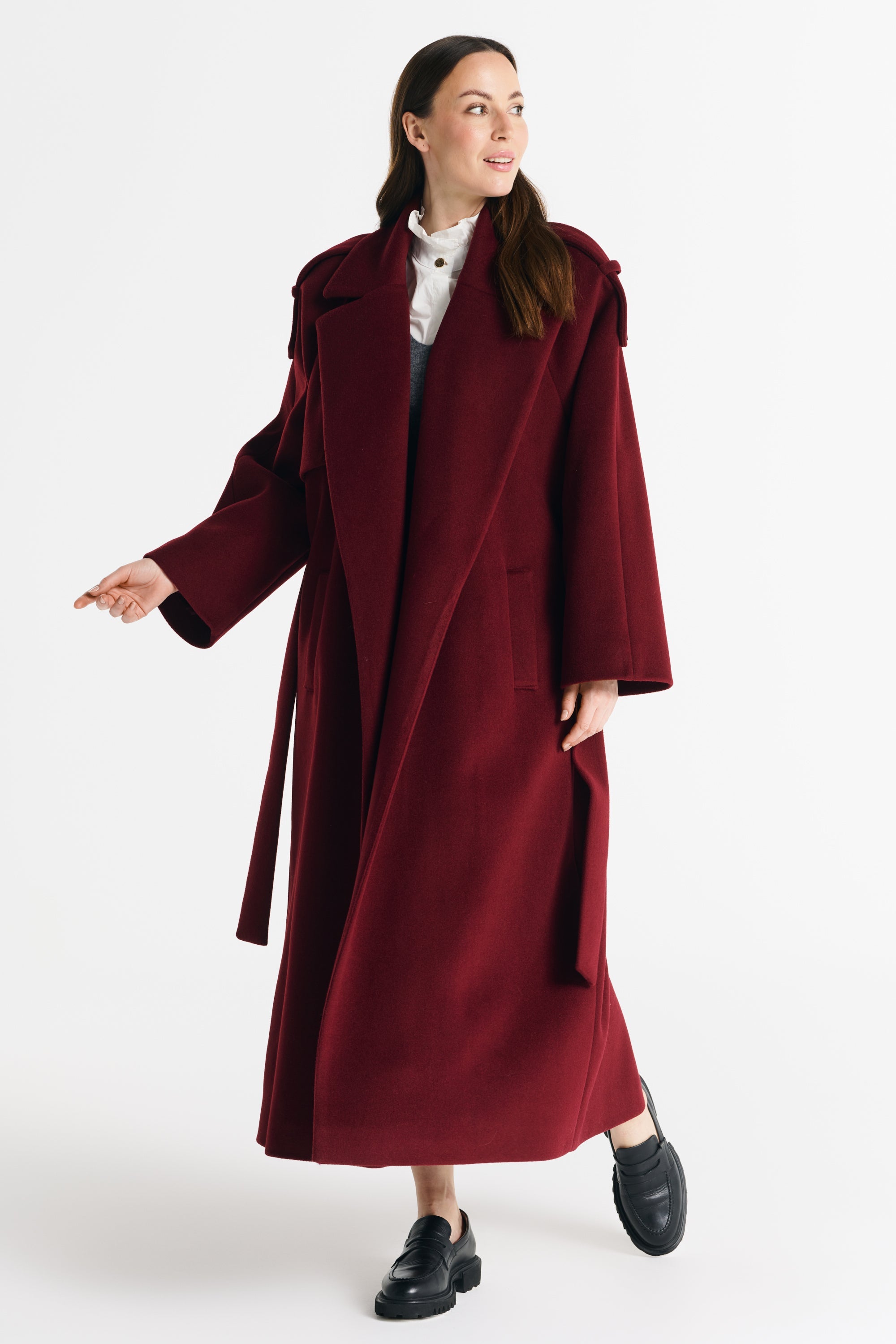 ALIANA jas bordeauxrood
