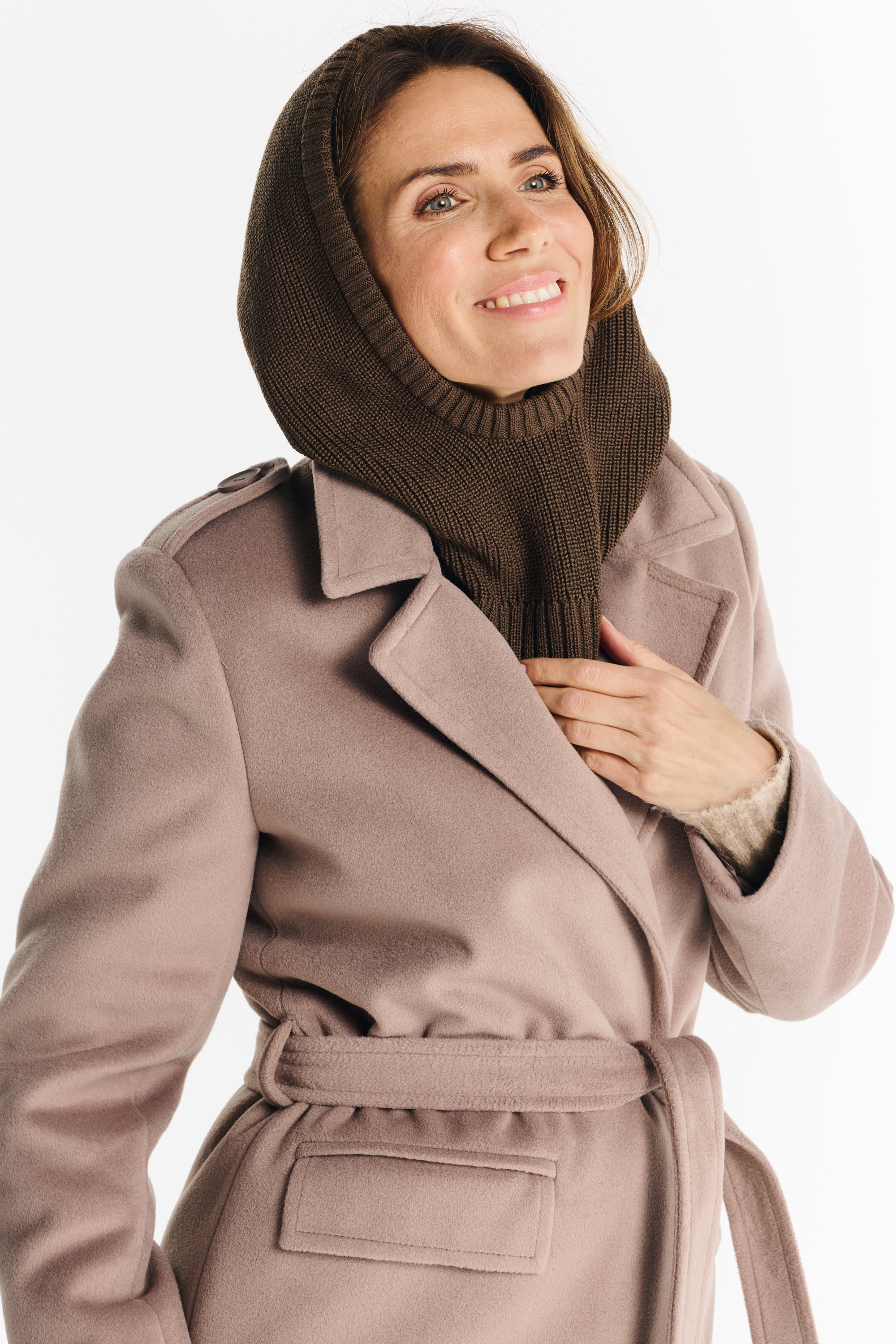 LILIANA jas donkerbeige