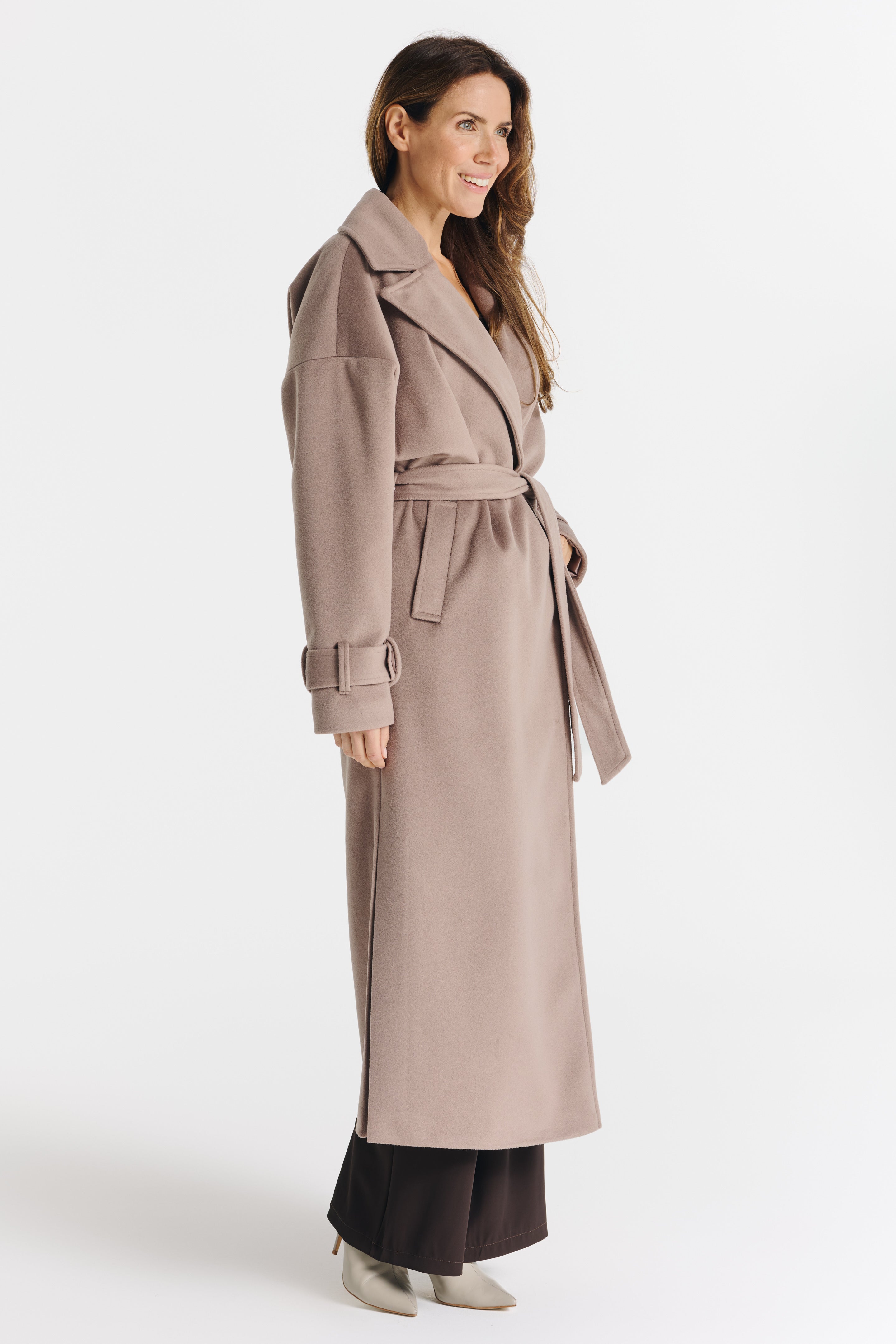 SALMA jas donkerbeige