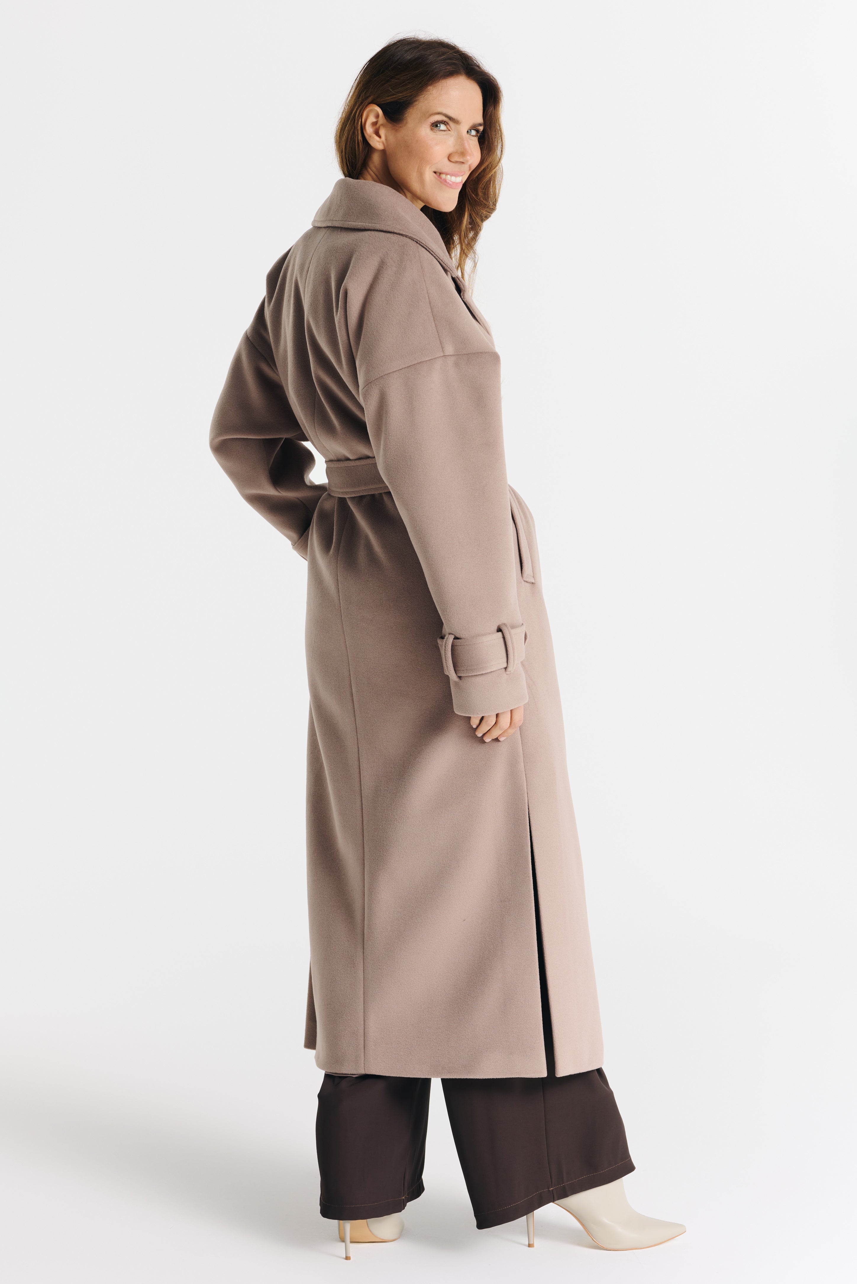 SALMA jas donkerbeige