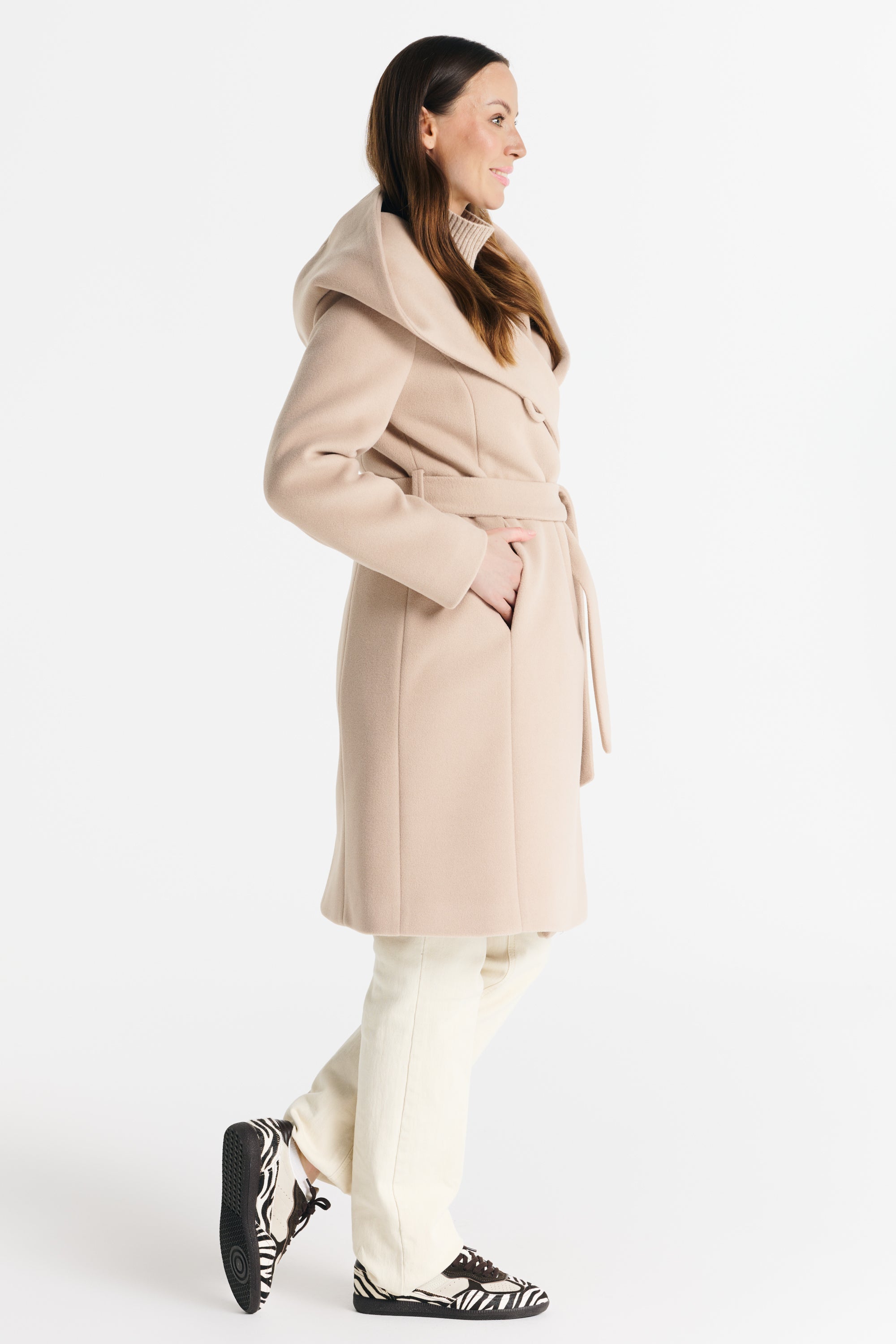NOELIA midi-jas beige