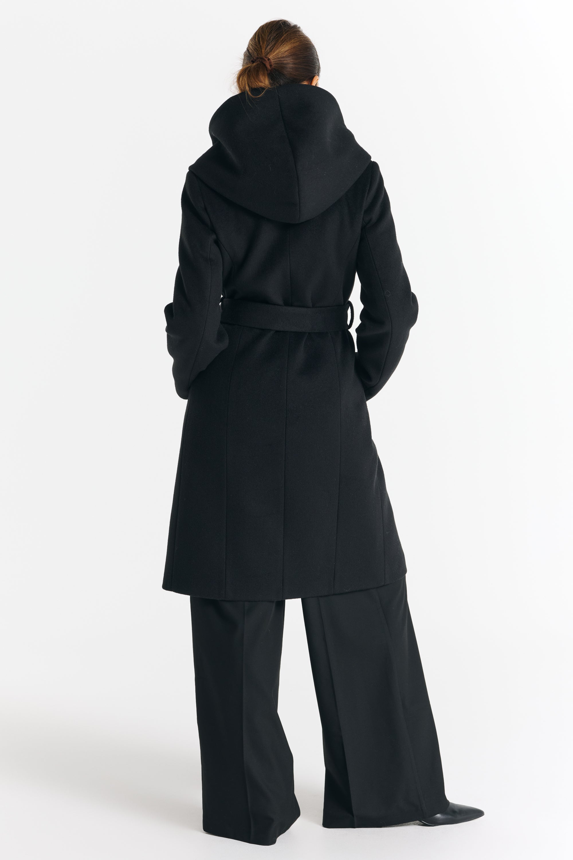 NOELIA midi-jas zwart