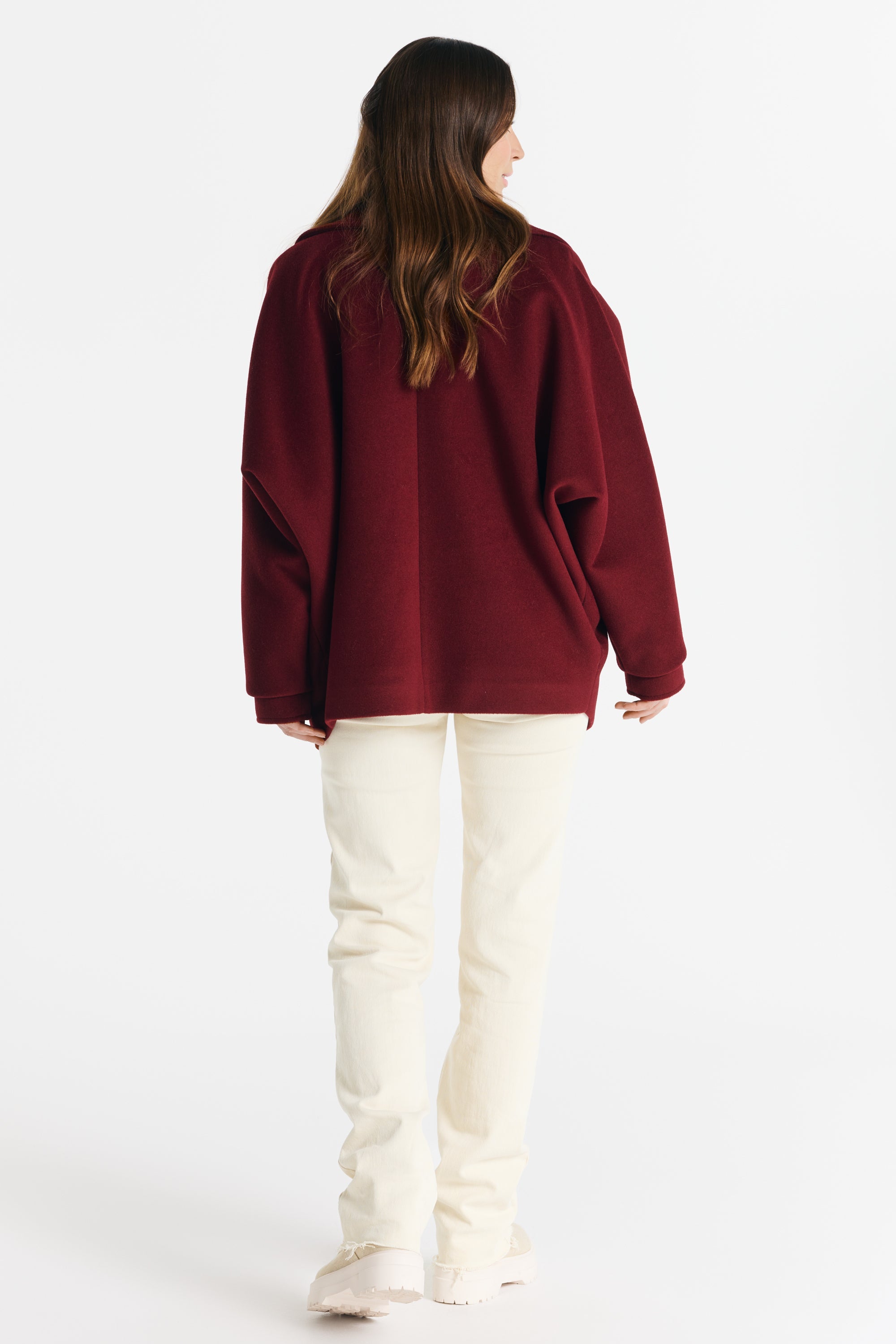 OMENA jas bordeauxrood