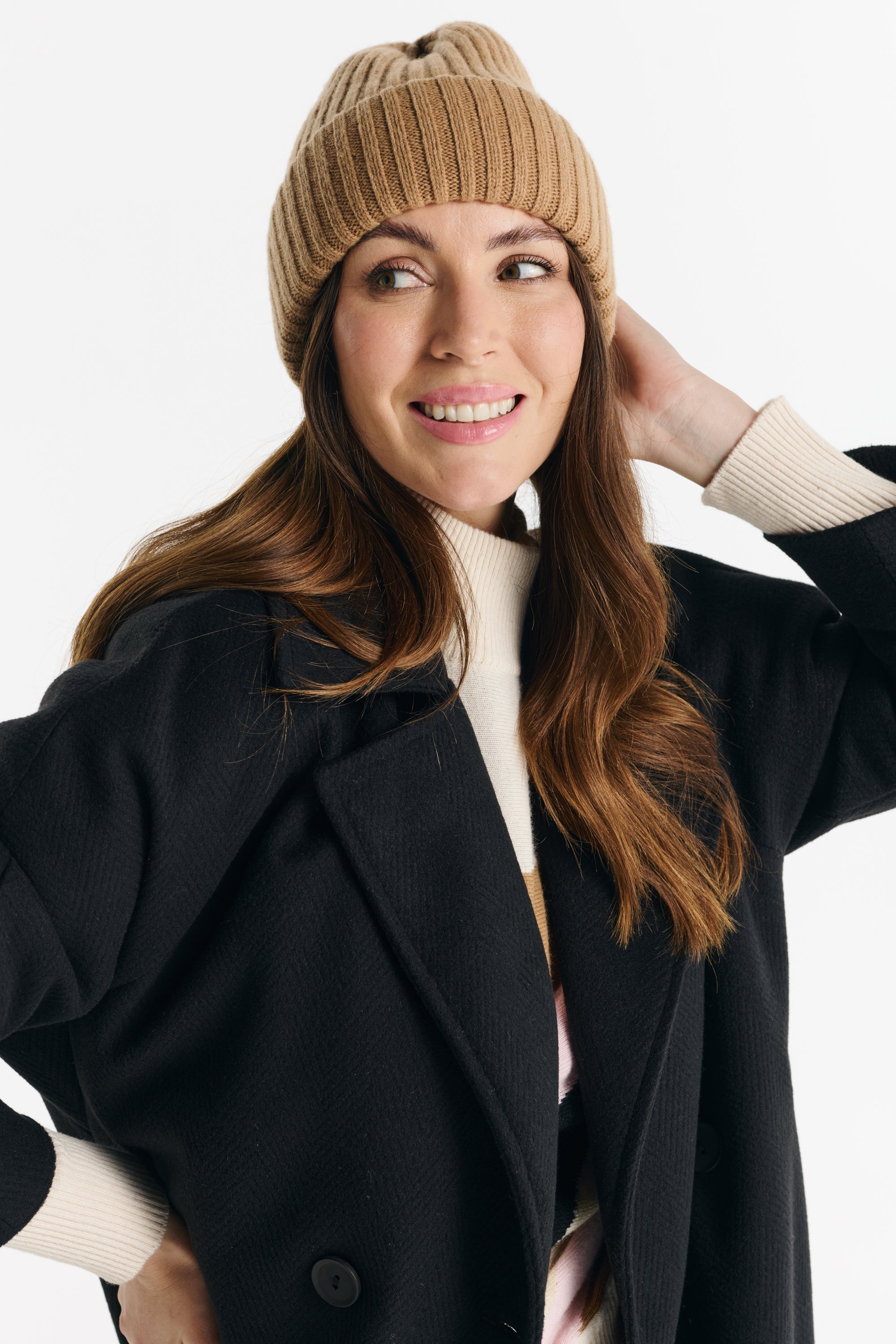 ROBERTA zwarte visgraatjas