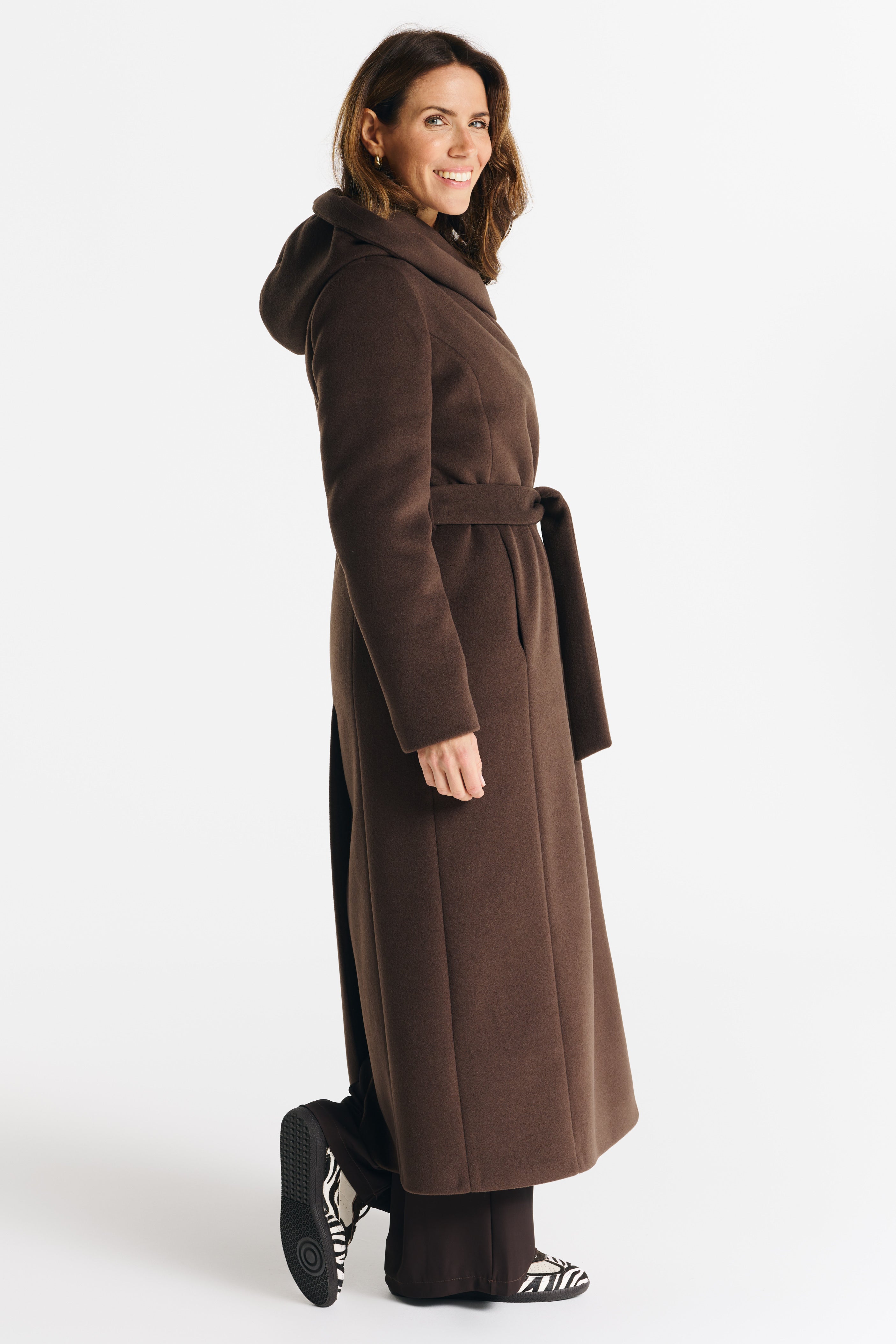 NOELIA maxi jas chocolade