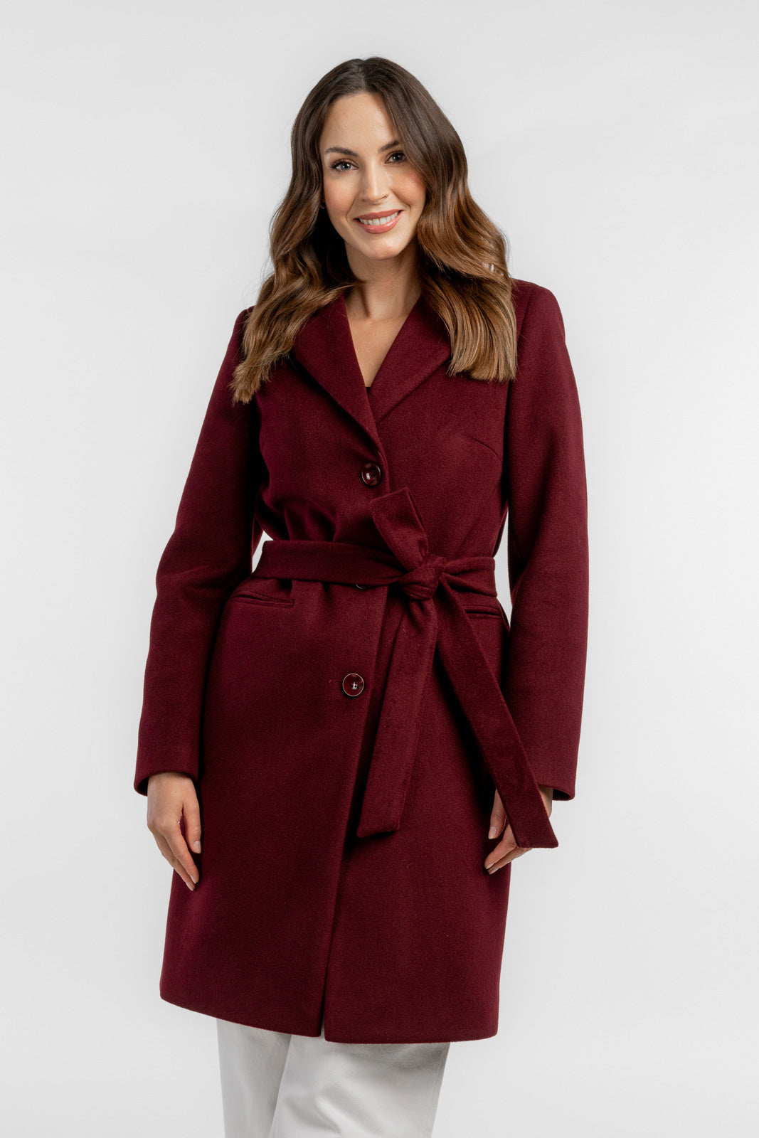 MOLLIE jas bordeauxrood