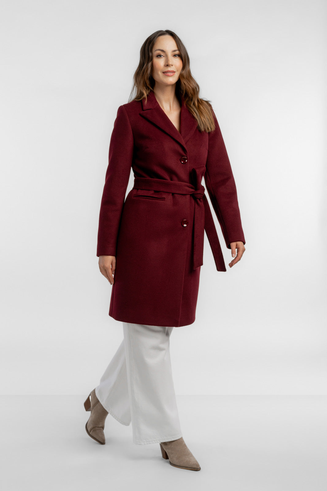 MOLLIE jas bordeauxrood