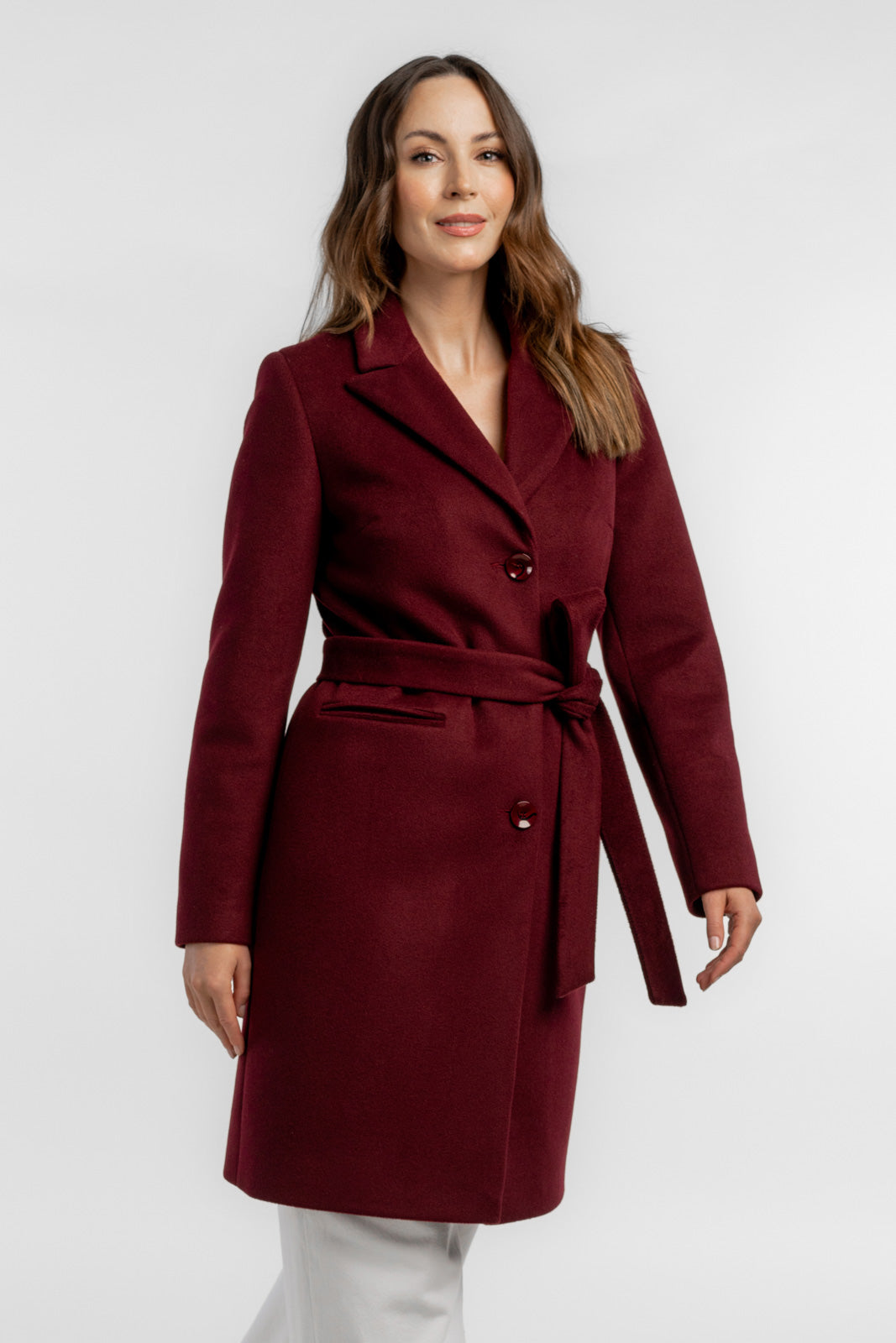 MOLLIE jas bordeauxrood