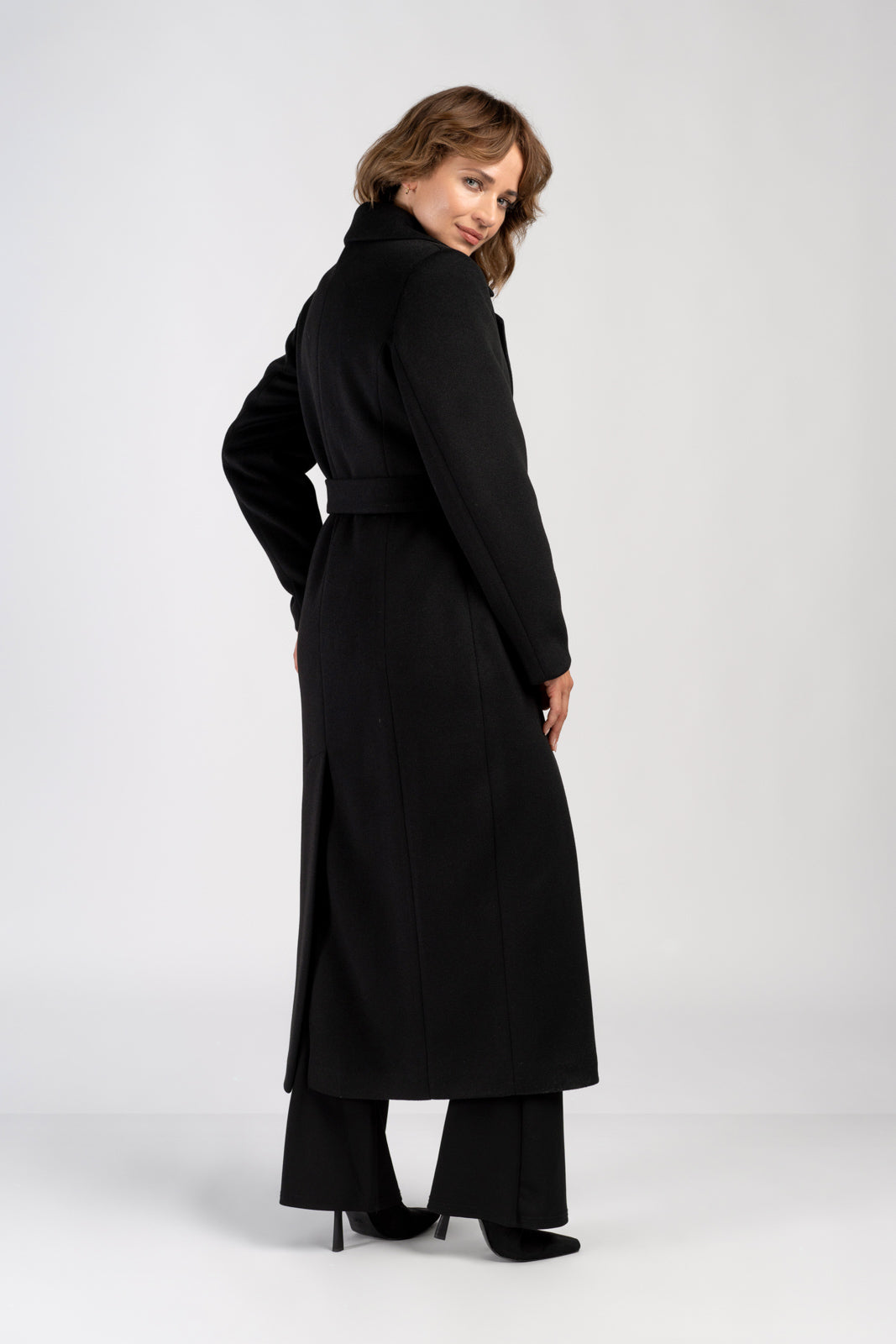 VERONA maxi-jas zwart