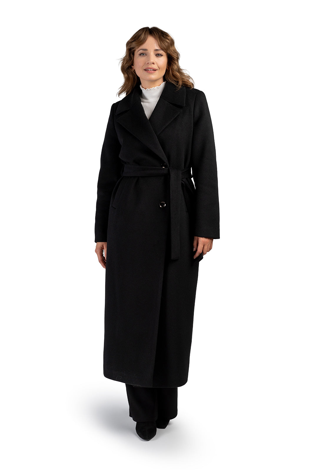VERONA maxi-jas zwart