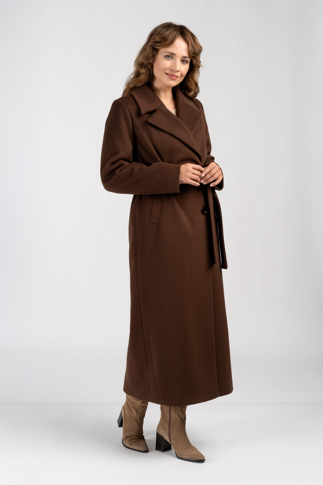 VERONA maxi-jas chocolade
