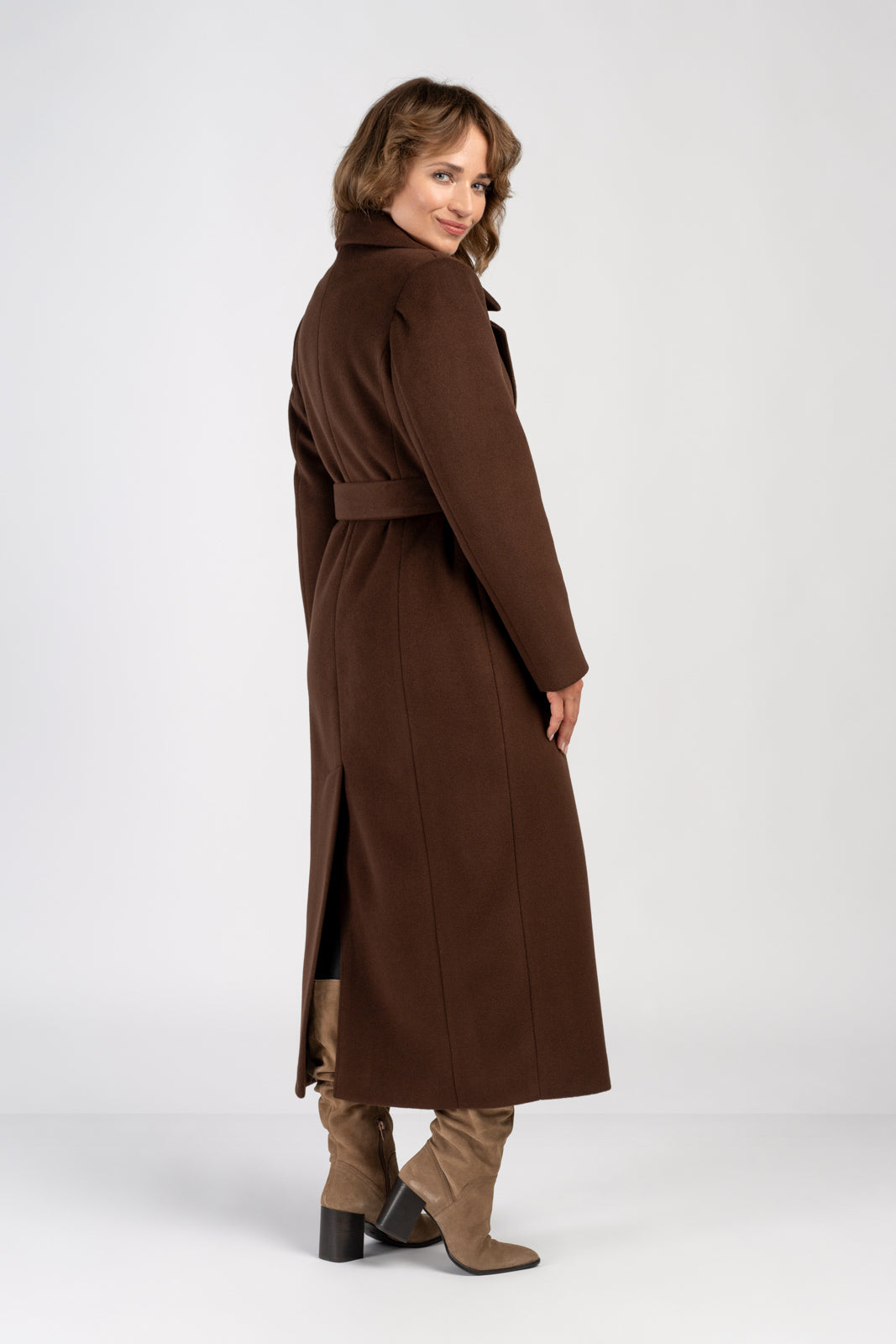 VERONA maxi-jas chocolade