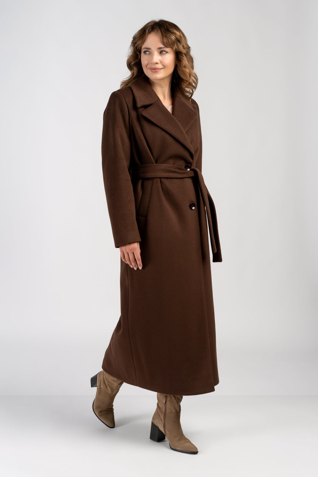 VERONA maxi-jas chocolade