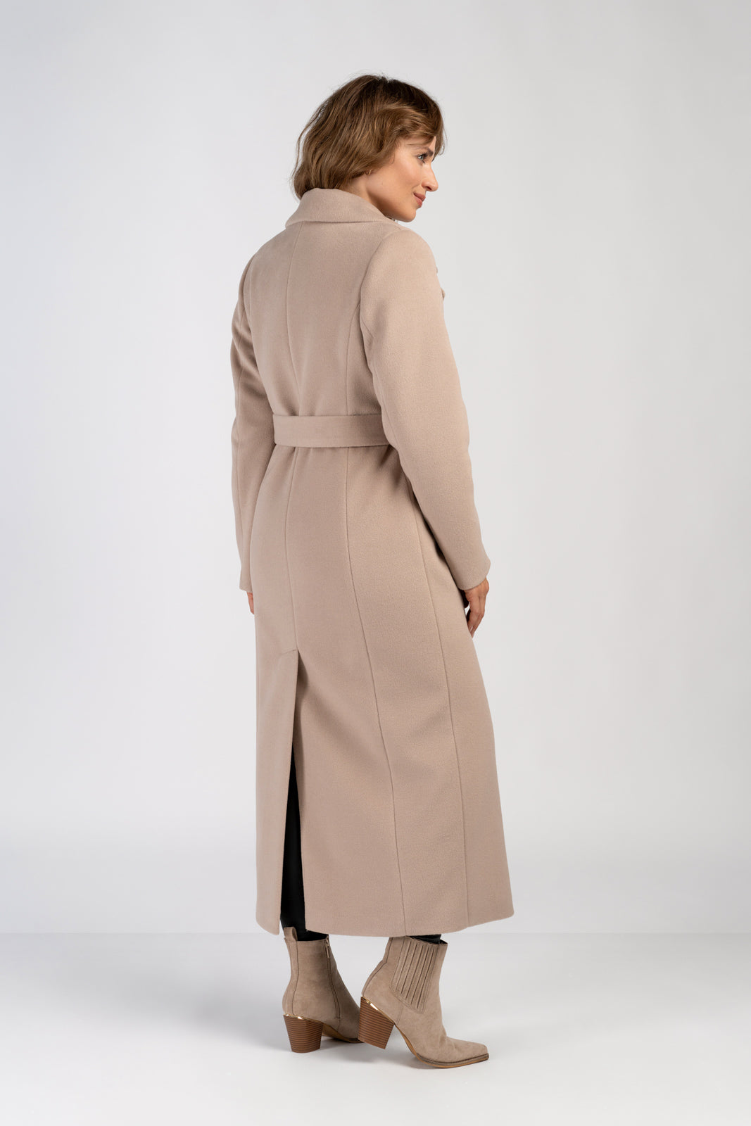 VERONA maxi jas lichtbeige