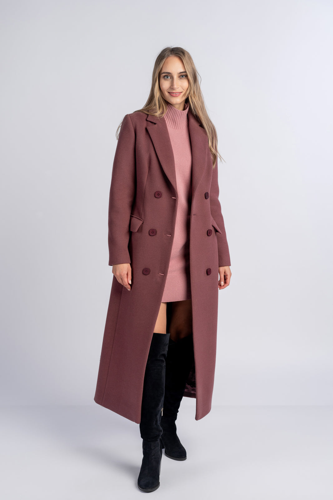 VIVIENNE bordeauxrode jas