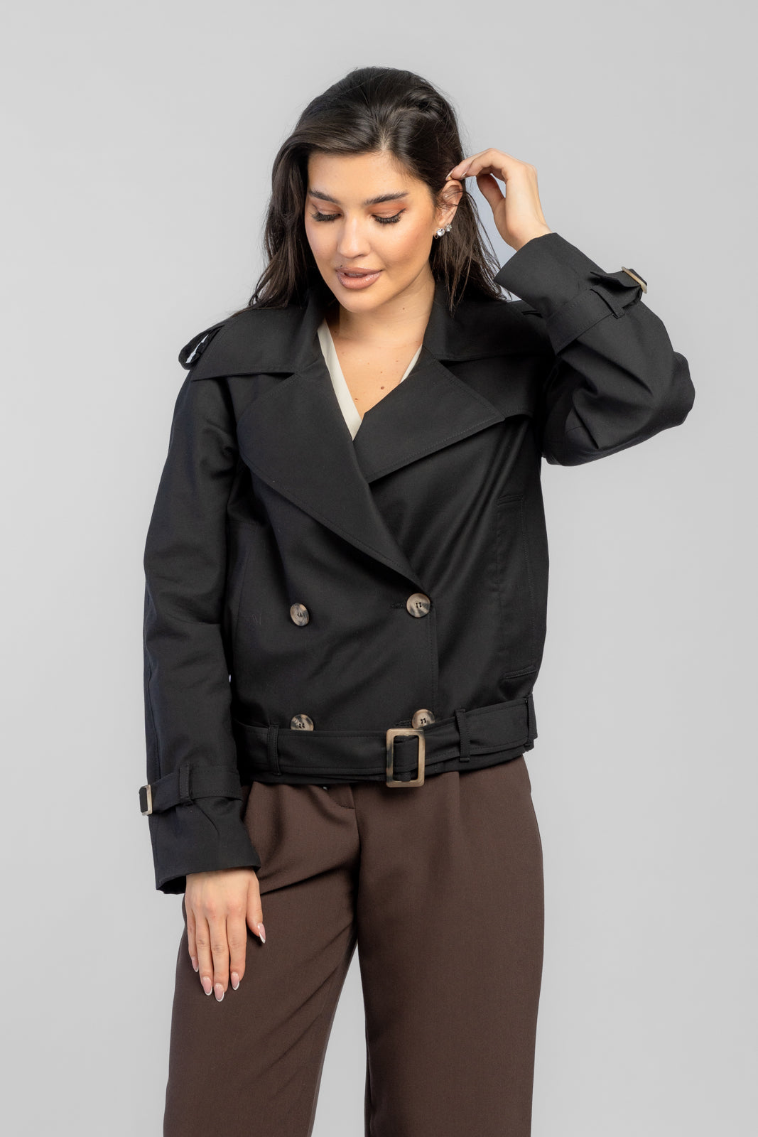 ADA trenchcoat zwart
