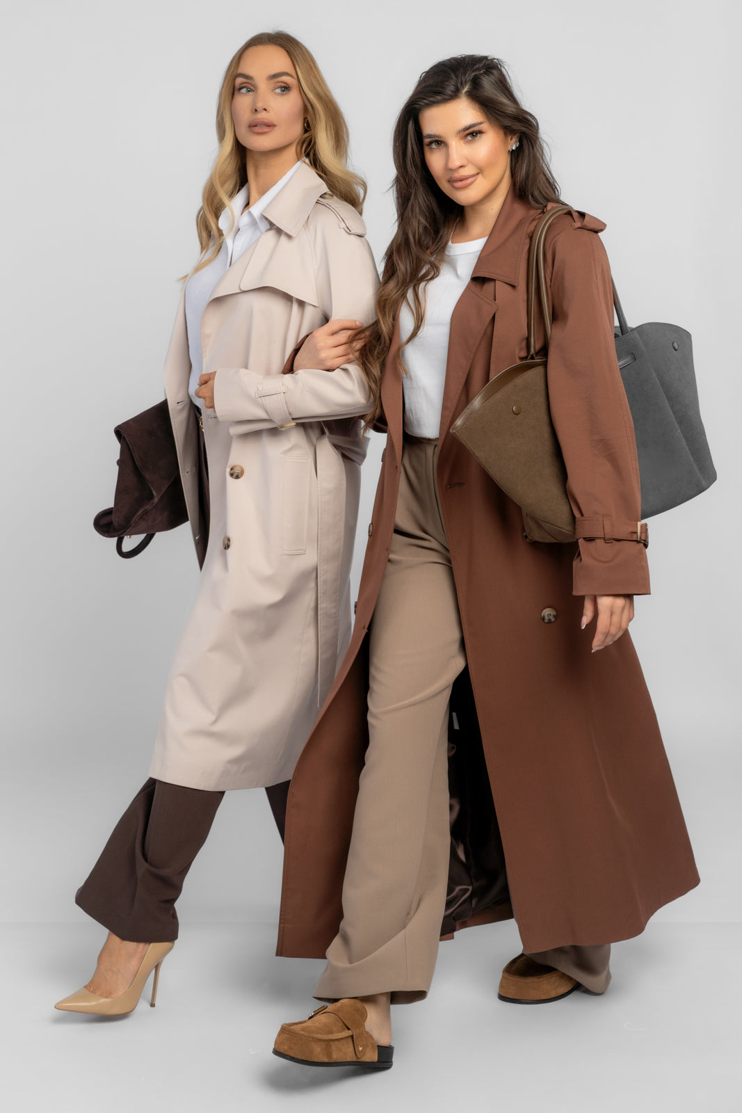 ADRIANNA latte trenchcoat