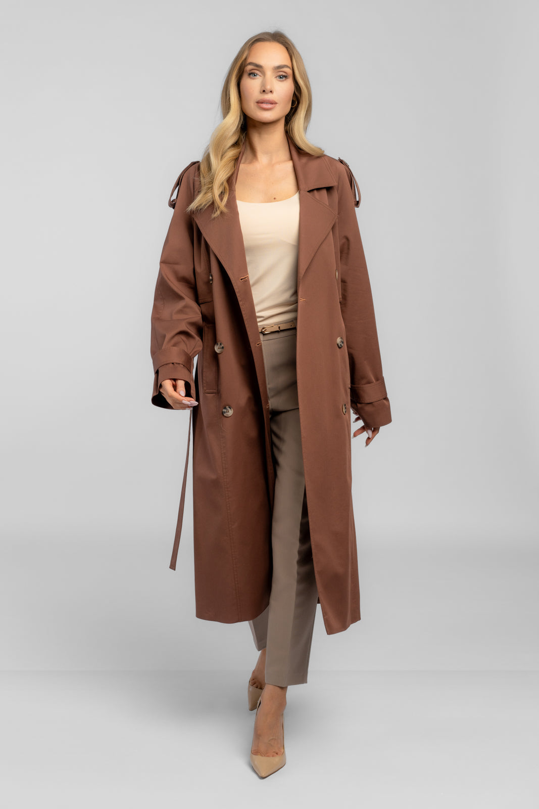 AMANDA Trenchcoat Chocolade 2.0