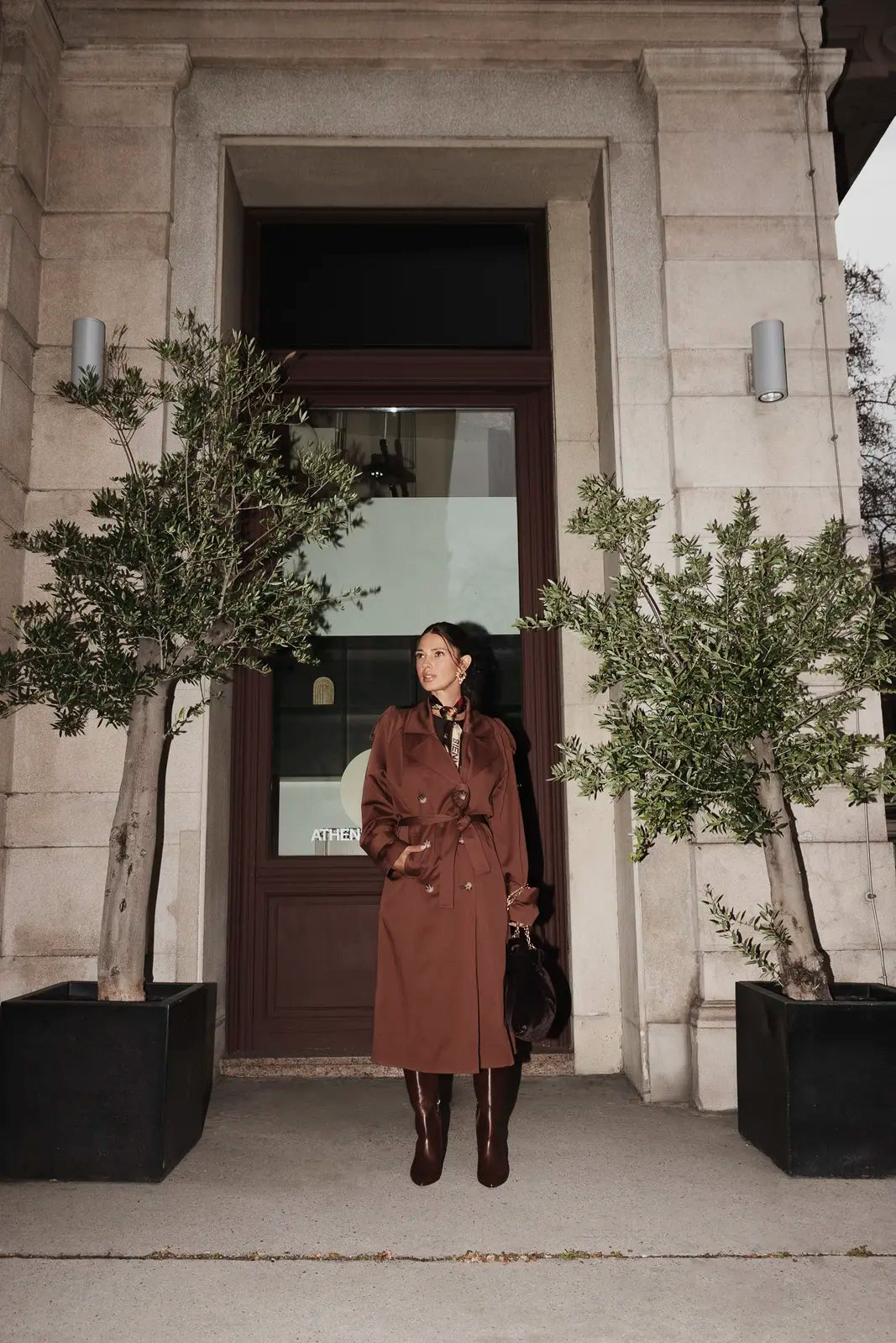 AMANDA Trenchcoat Chocolade 2.0