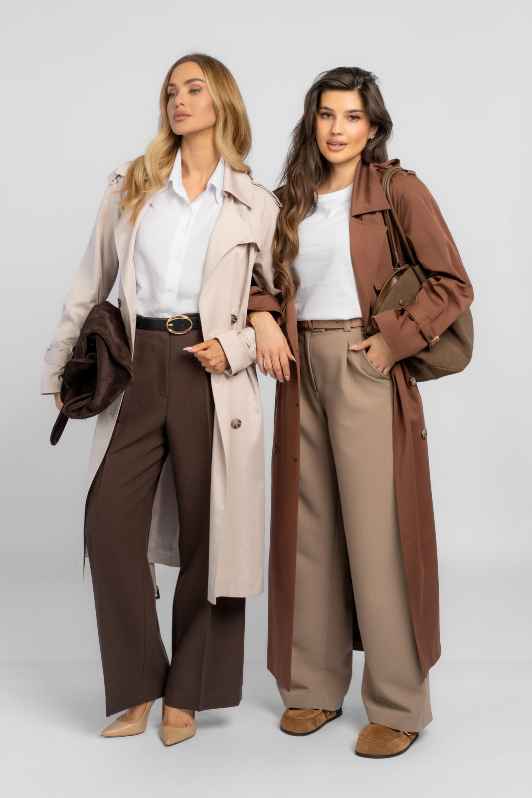 CYNTIA chocolade trenchcoat