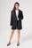 ALISON wool blazer navy stripes