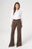 BERTA wool trousers chocolate