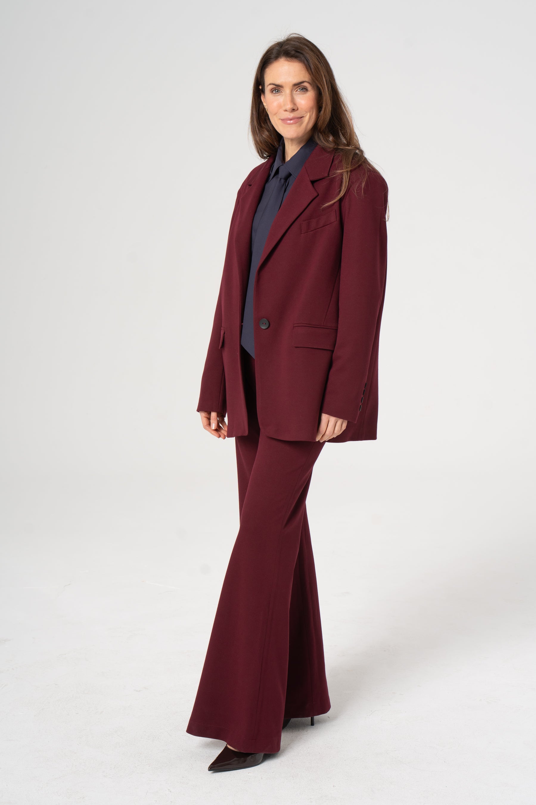 BERTA burgundy pants