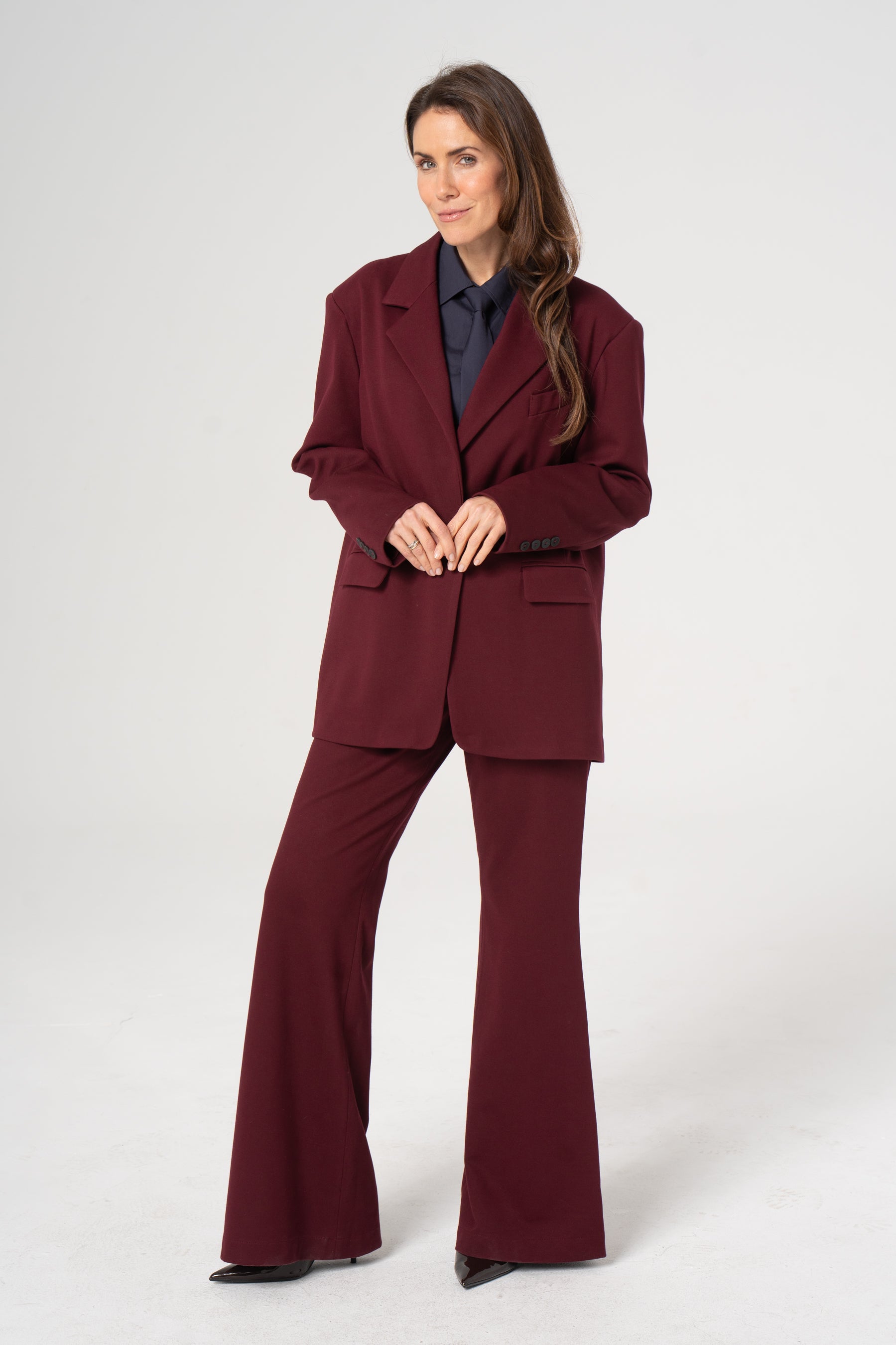 BERTA burgundy pants