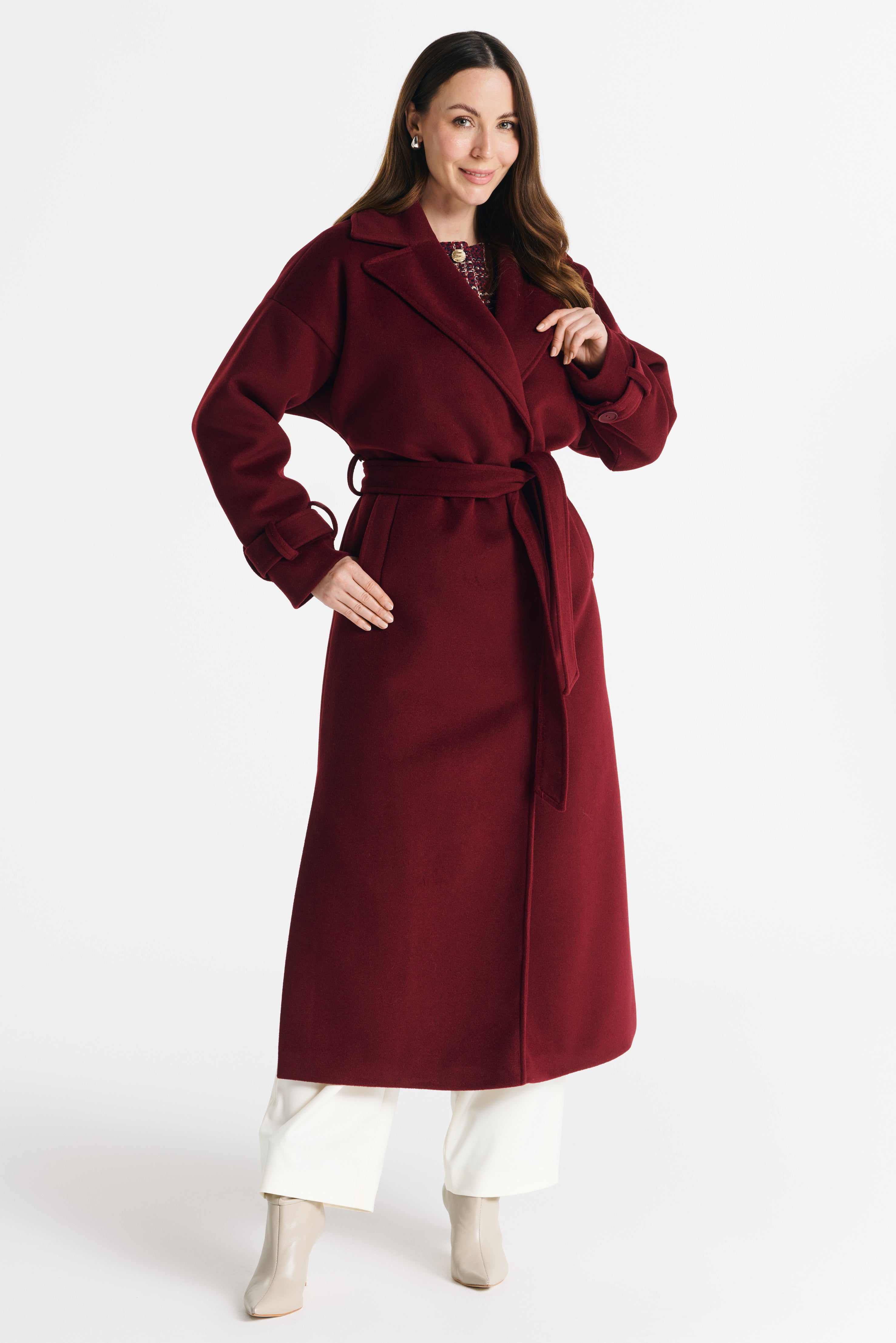 SALMA jas bordeauxrood
