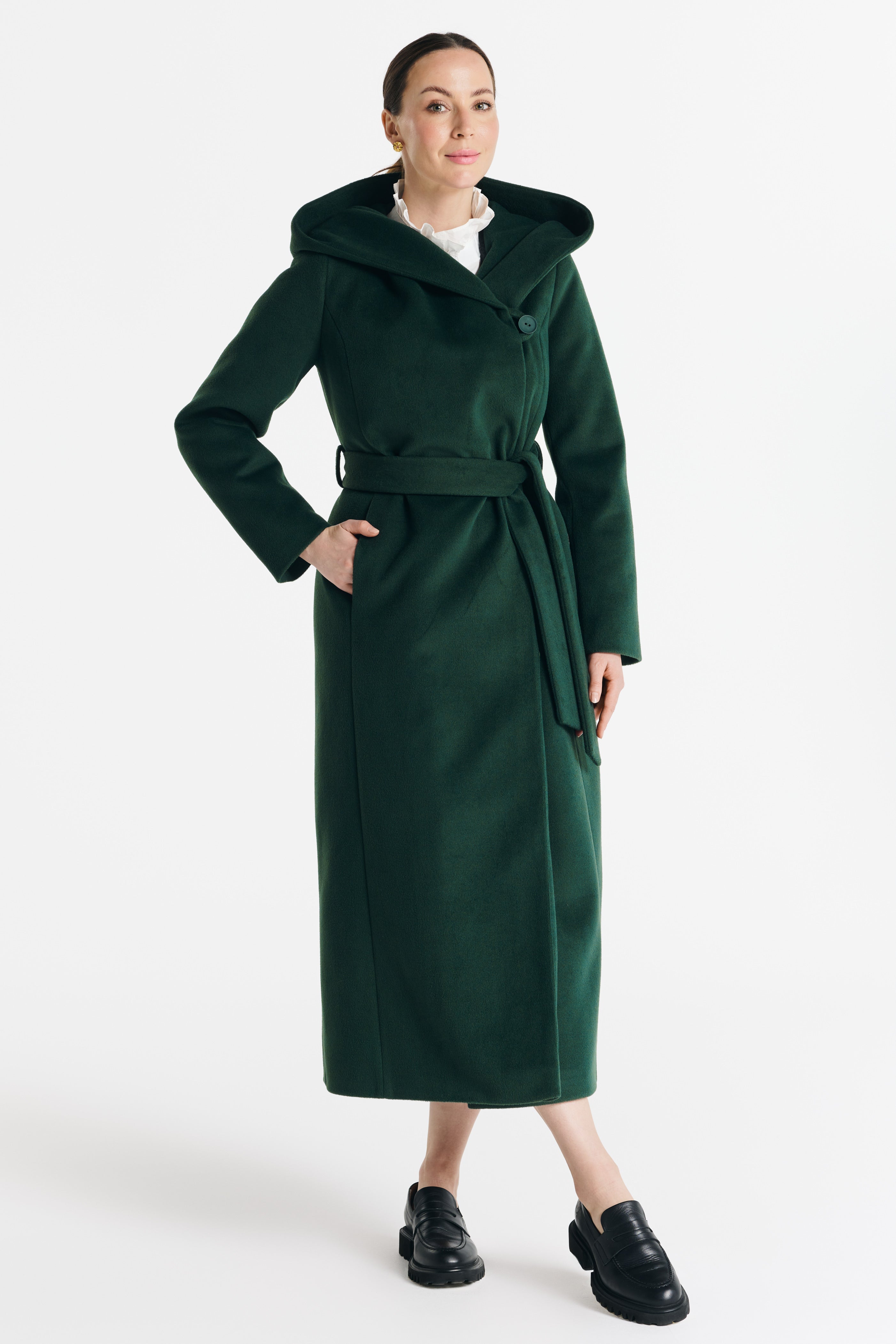 NOELIA maxi-jas groen