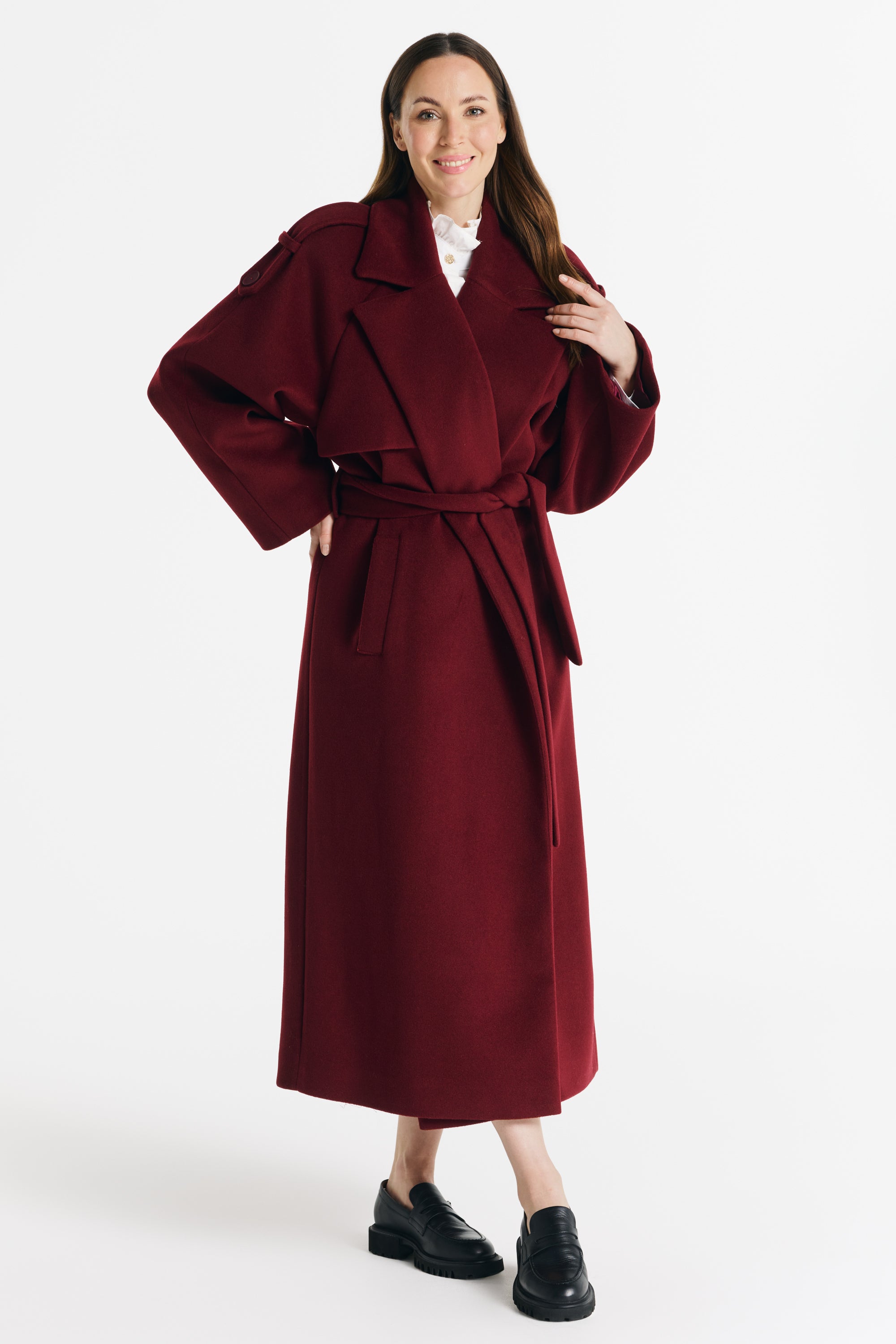 ALIANA jas bordeauxrood