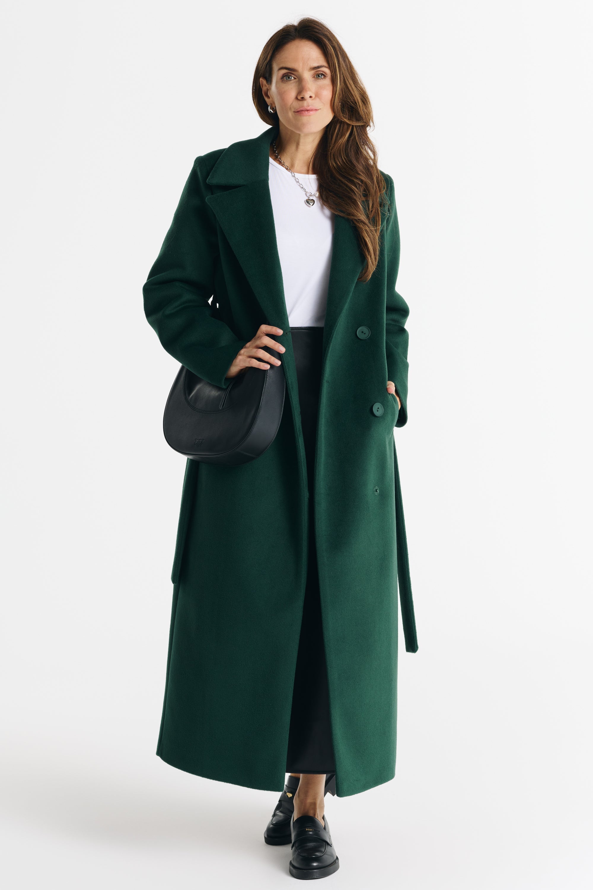 VERONA maxi-jas groen