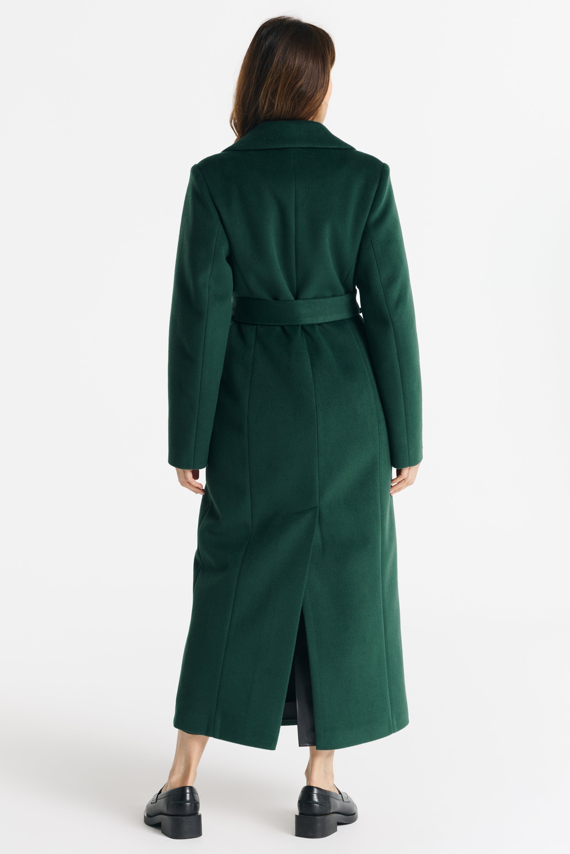 VERONA maxi-jas groen