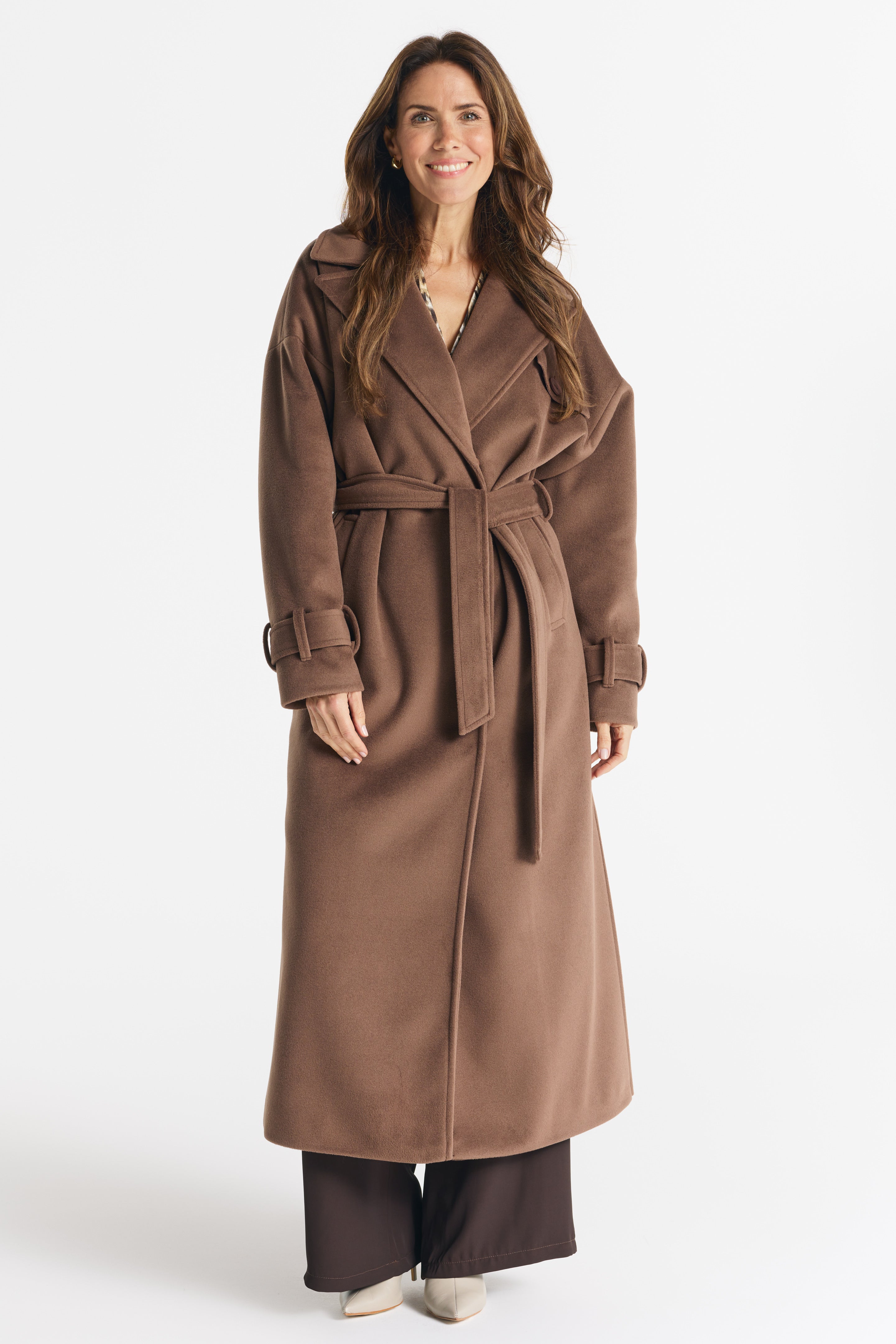 SALMA jas lichte chocolade