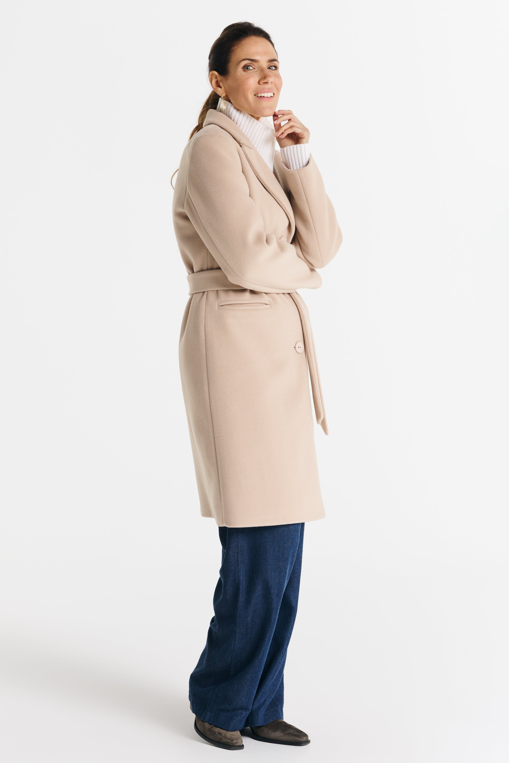 MOLLIE jas beige
