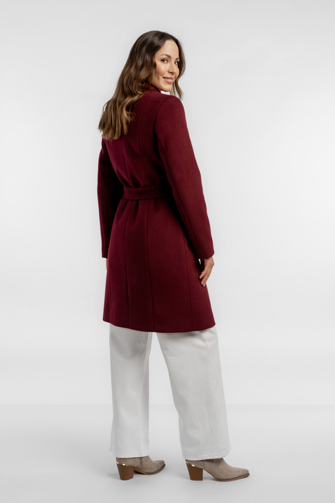 MOLLIE jas bordeauxrood