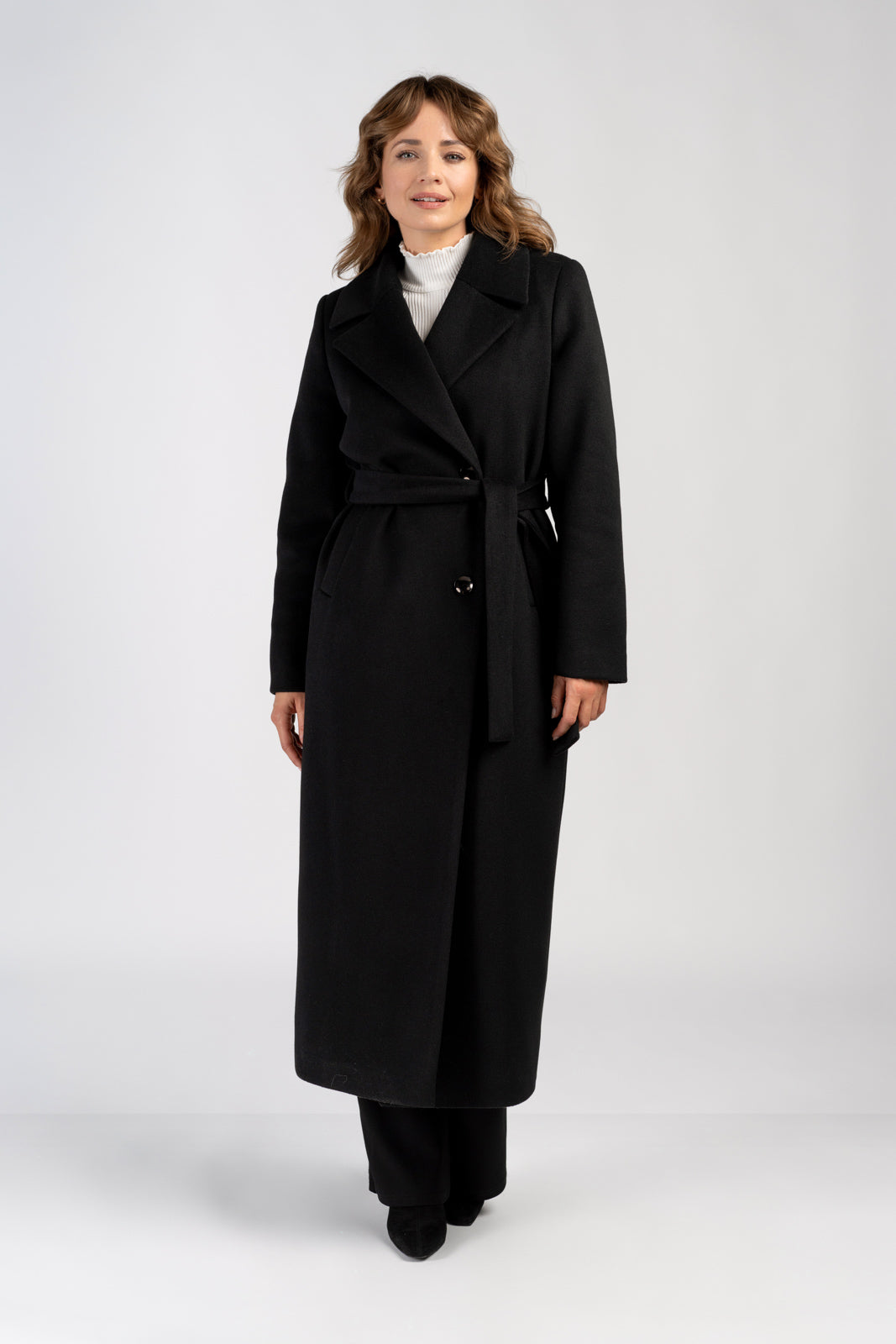 VERONA maxi-jas zwart