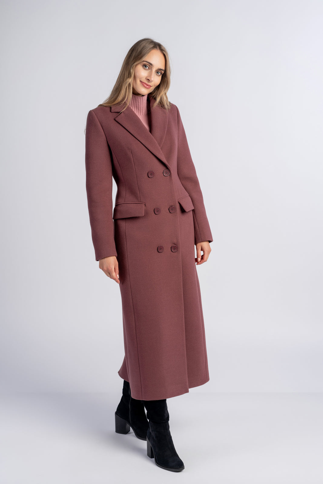 VIVIENNE bordeauxrode jas