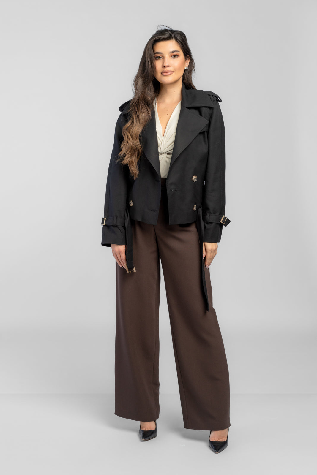 ADA trenchcoat zwart
