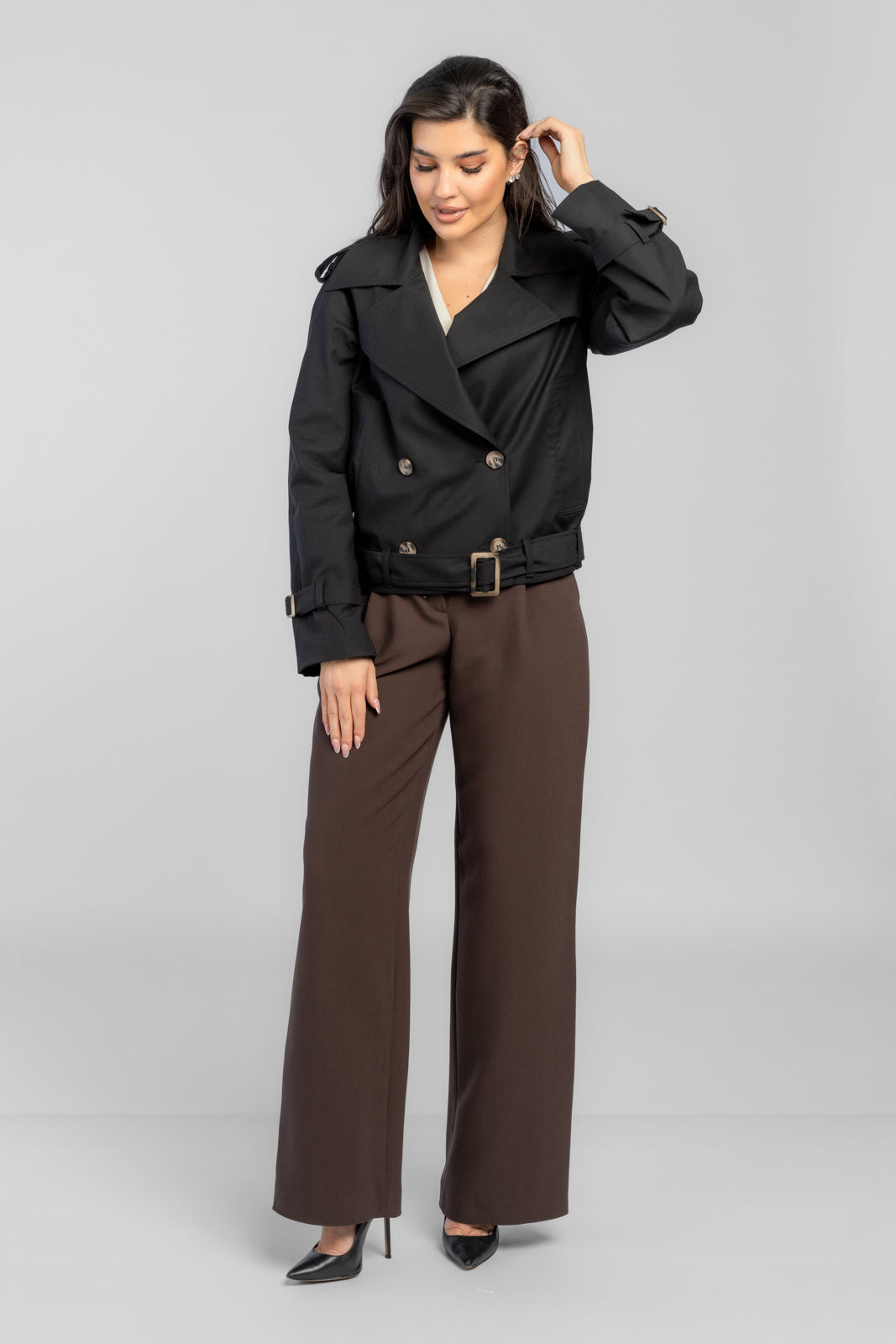 ADA trenchcoat zwart