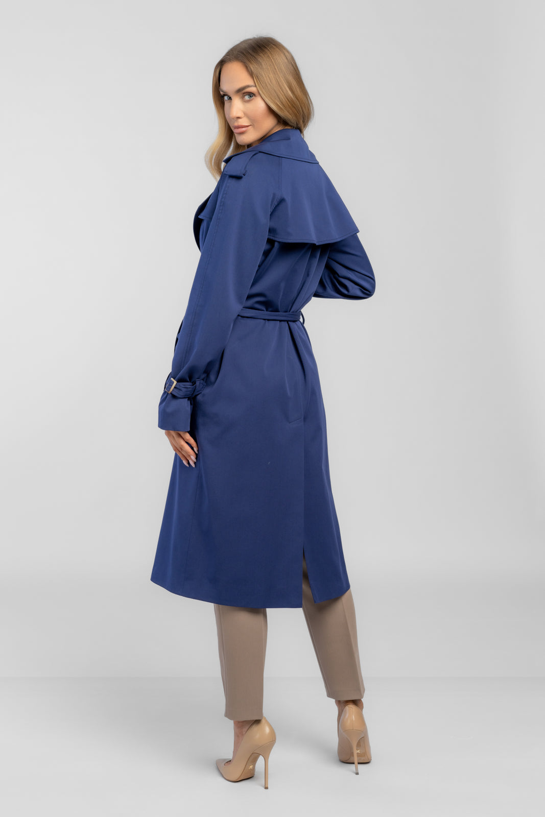 ADRIANNA trenchcoat marineblauw