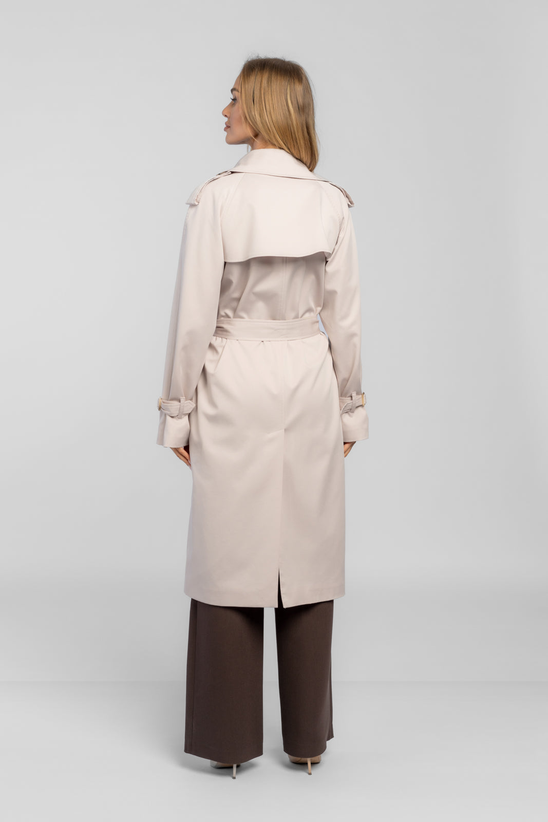 ADRIANNA latte trenchcoat